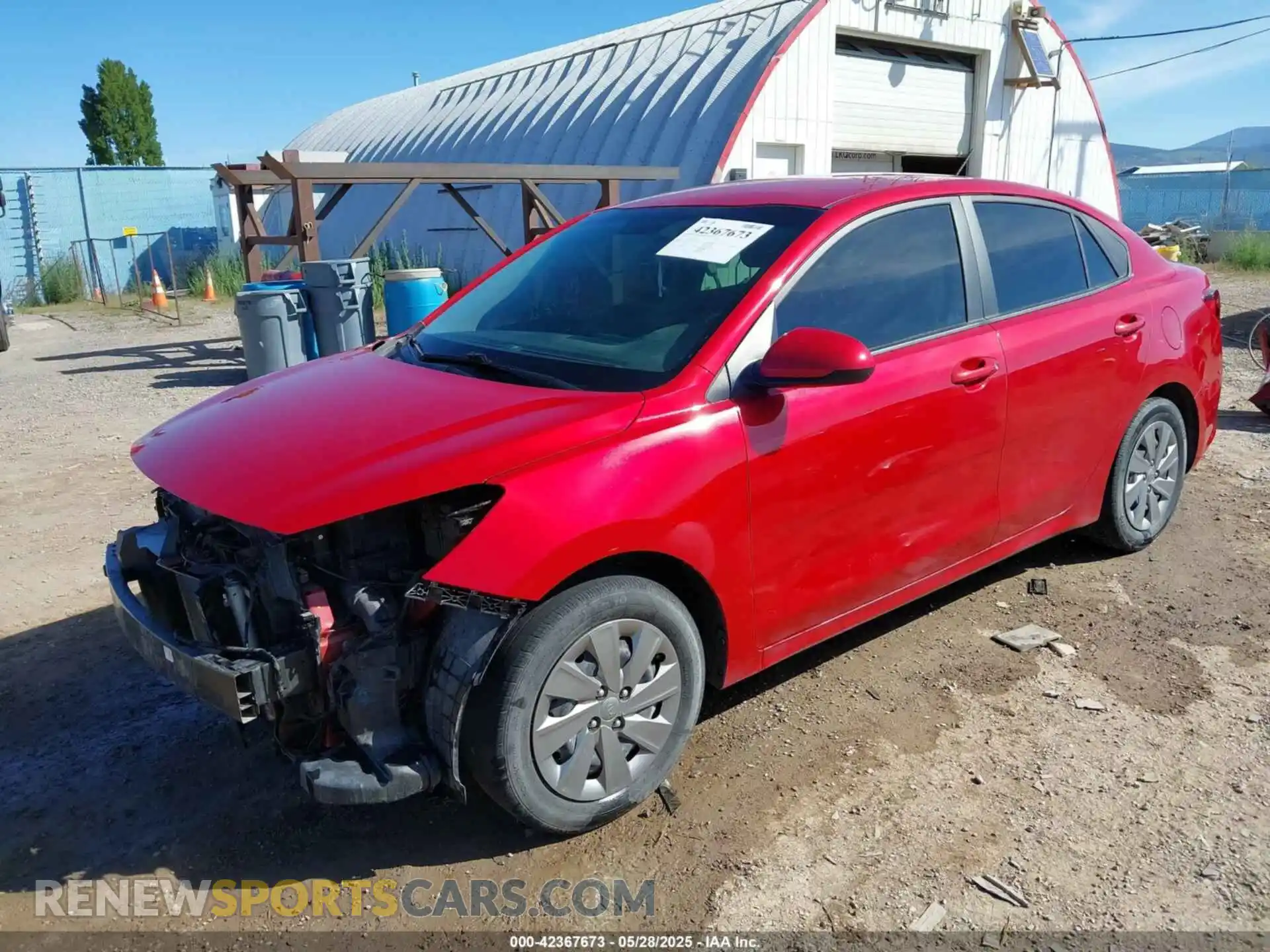 2 Photograph of a damaged car 3KPA24AD8LE343996 KIA RIO 2020