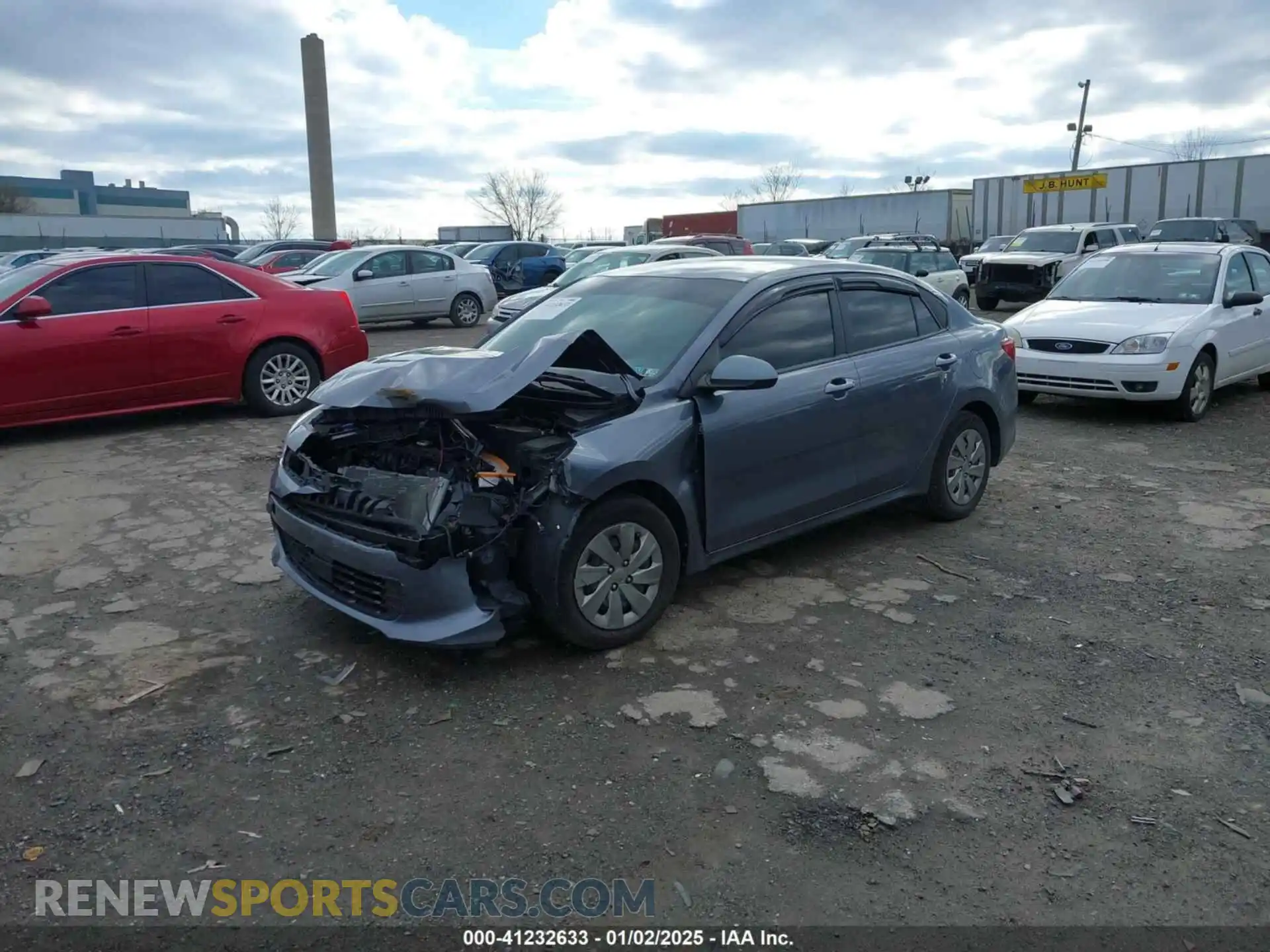 2 Photograph of a damaged car 3KPA24AD8LE346767 KIA RIO 2020