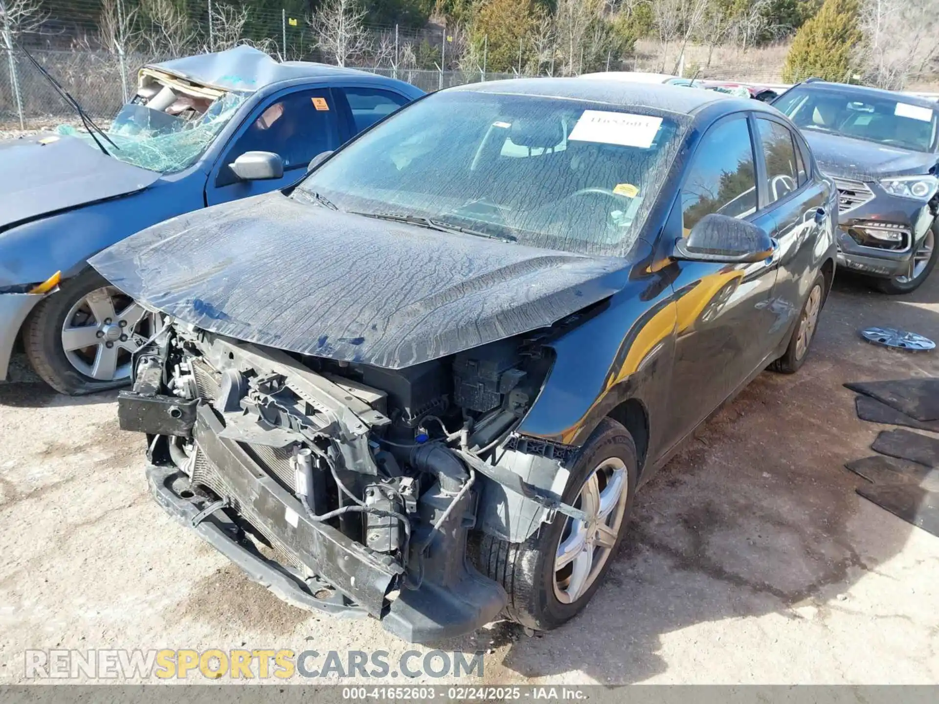 2 Photograph of a damaged car 3KPA24AD9LE284487 KIA RIO 2020