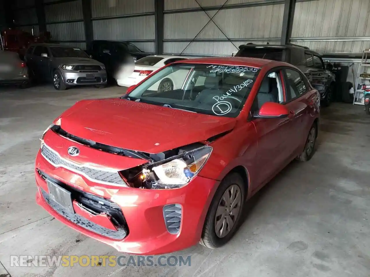 1 Photograph of a damaged car 3KPA24AD9LE295537 KIA RIO 2020
