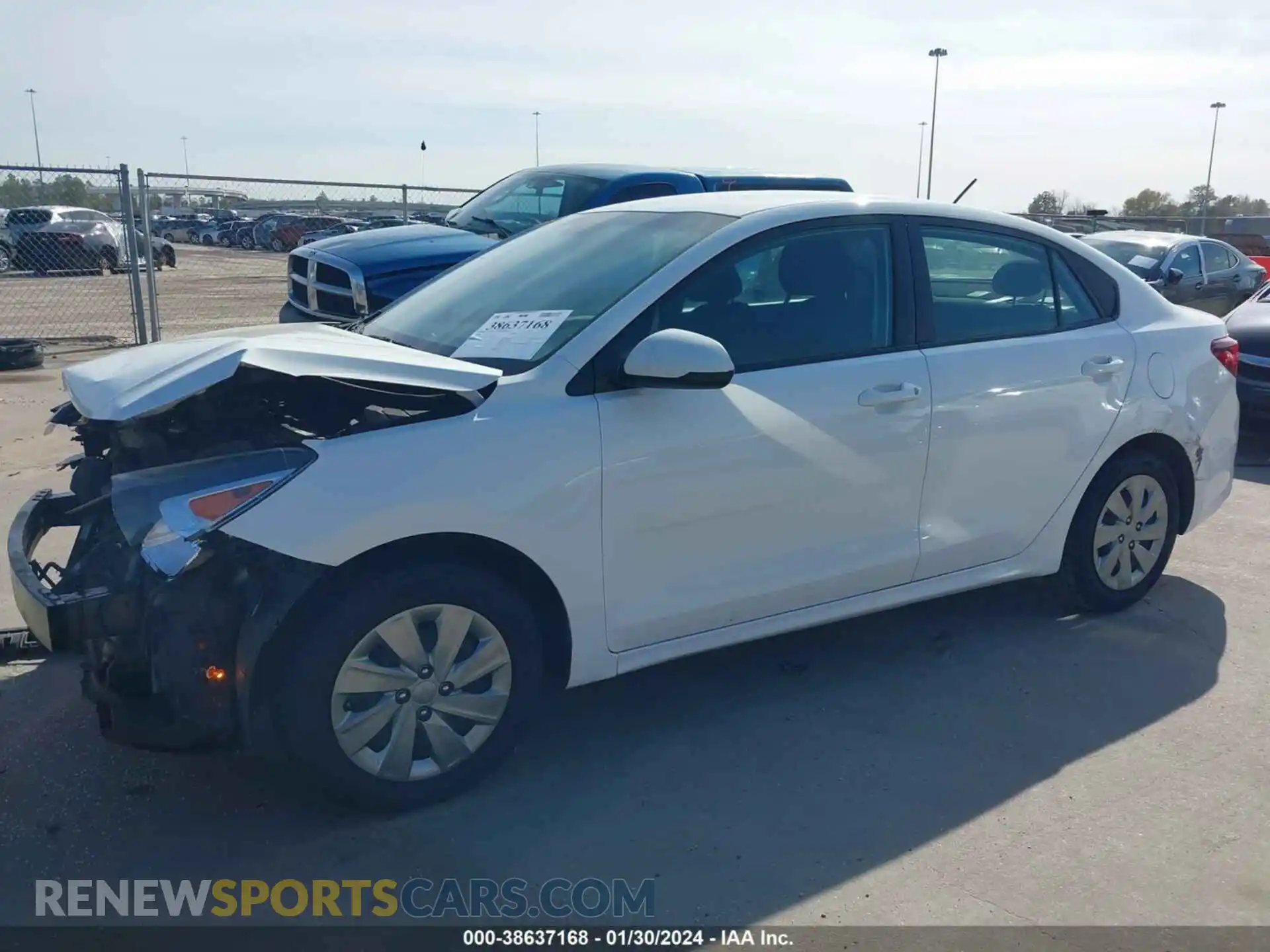 2 Photograph of a damaged car 3KPA24AD9LE354621 KIA RIO 2020