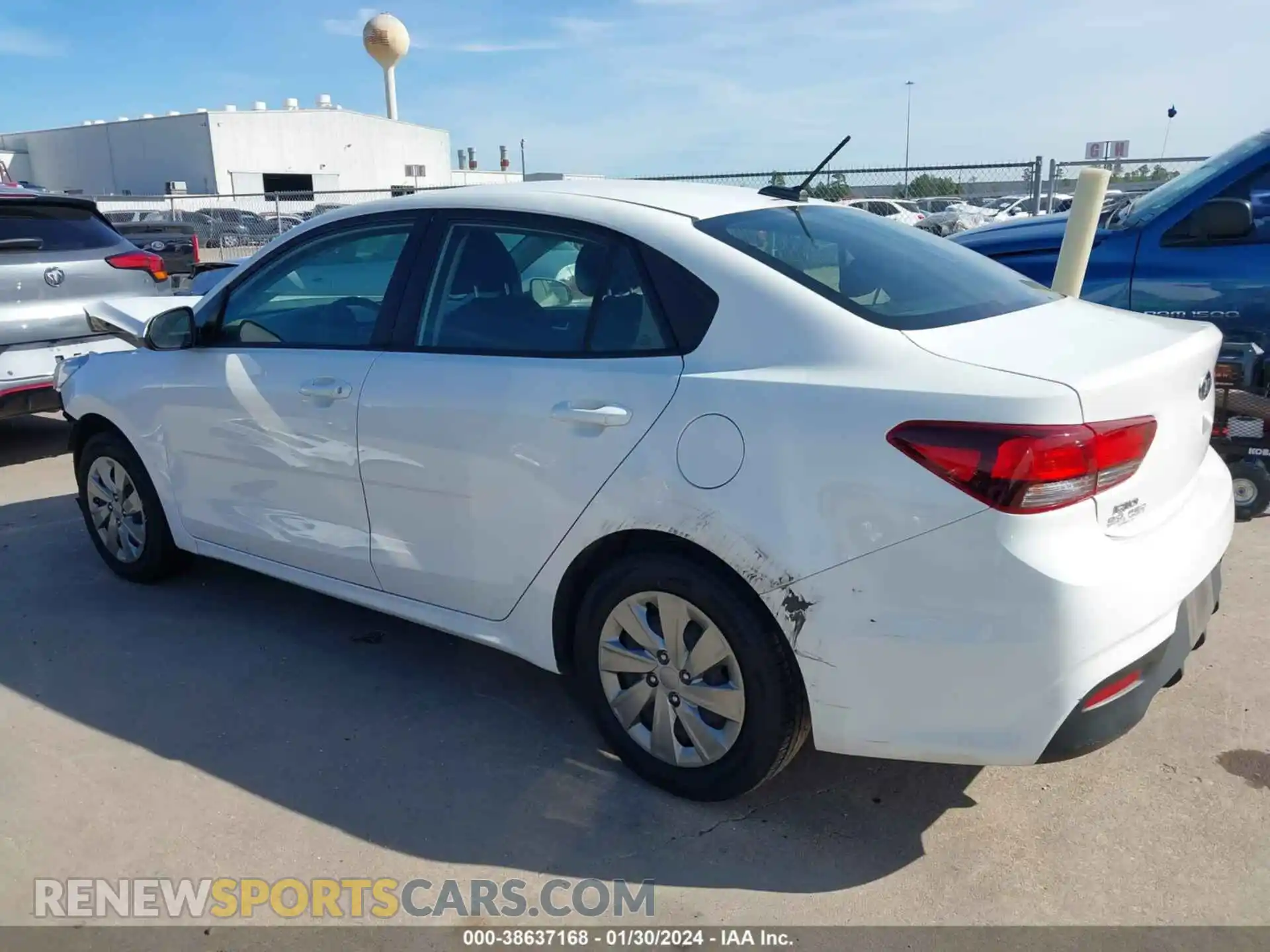 3 Photograph of a damaged car 3KPA24AD9LE354621 KIA RIO 2020