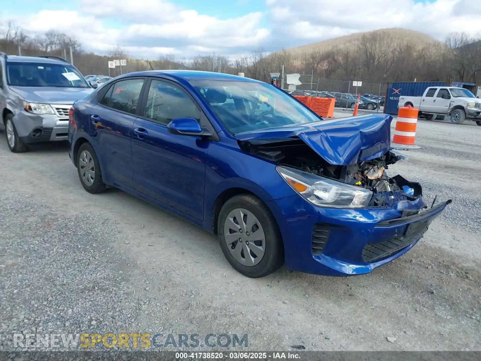 1 Photograph of a damaged car 3KPA24ADXLE336340 KIA RIO 2020