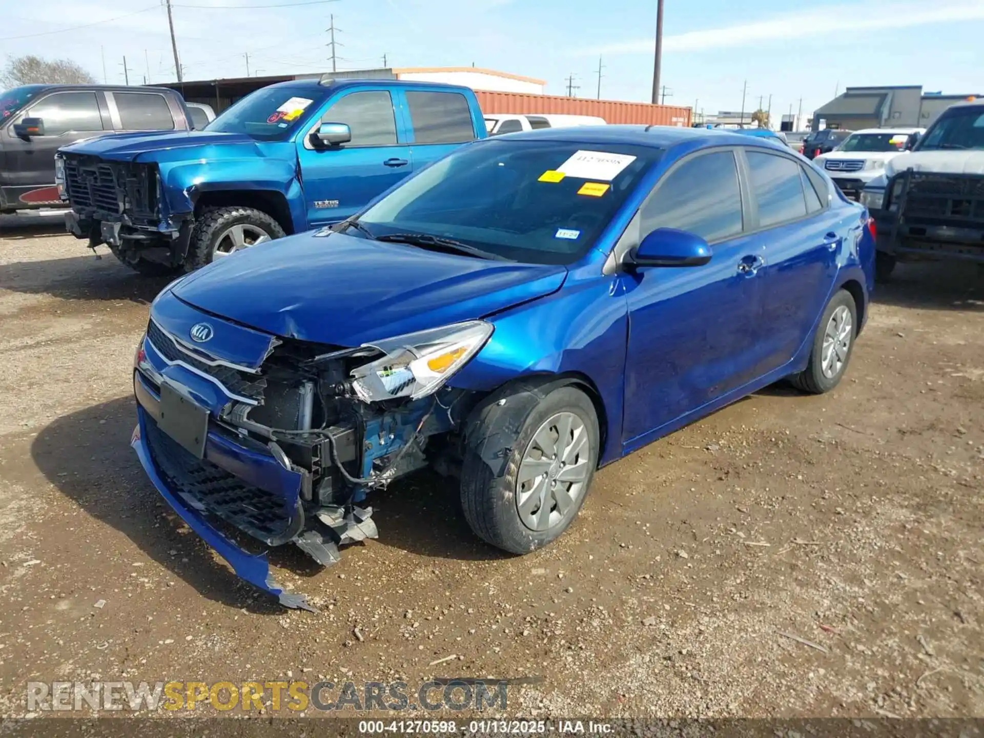 2 Photograph of a damaged car 3KPA24ADXLE344809 KIA RIO 2020