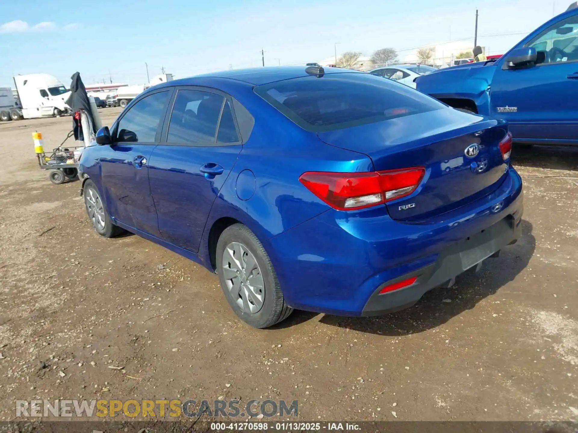 3 Photograph of a damaged car 3KPA24ADXLE344809 KIA RIO 2020