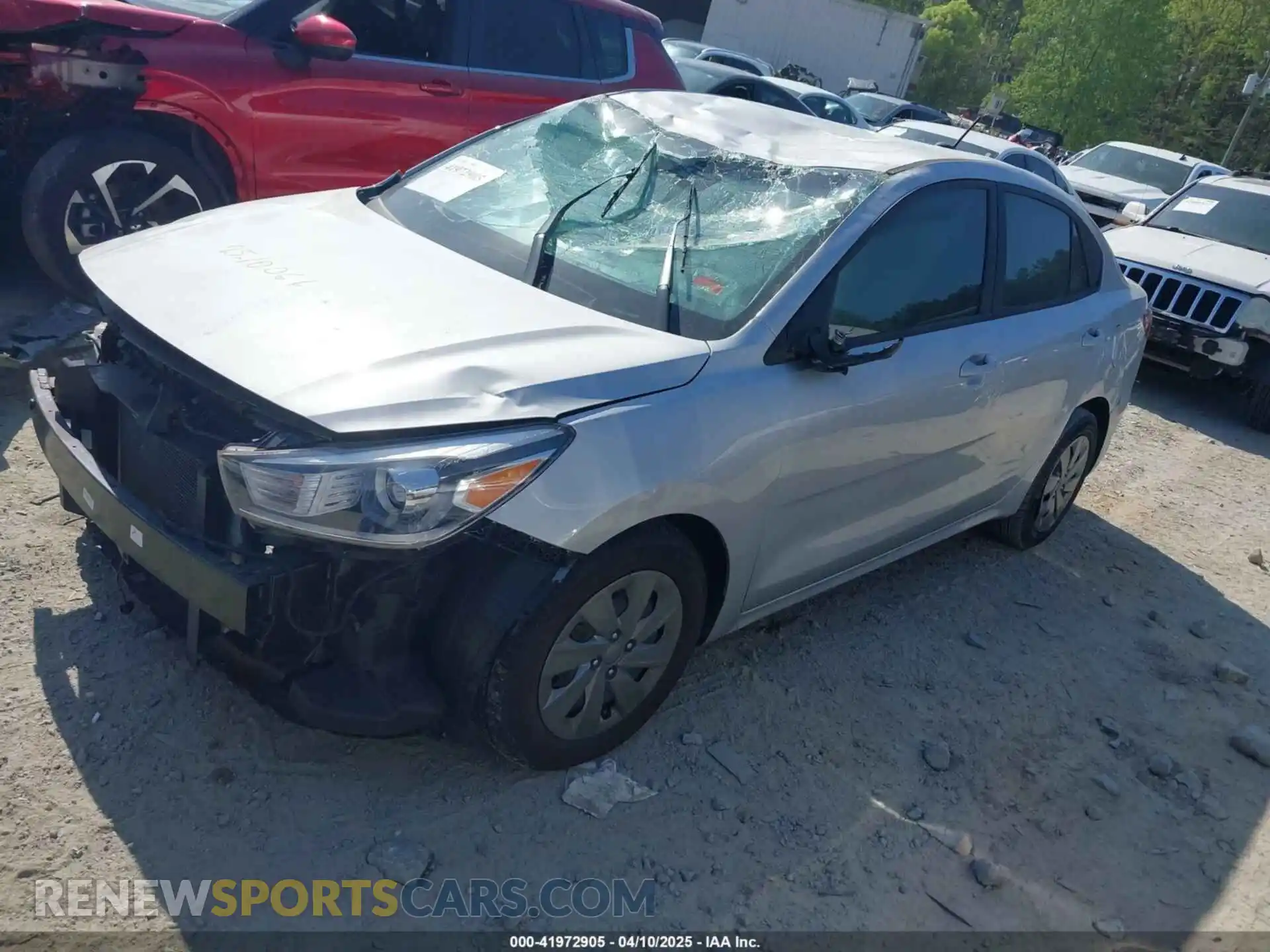 2 Photograph of a damaged car 3KPA24ADXLE346026 KIA RIO 2020