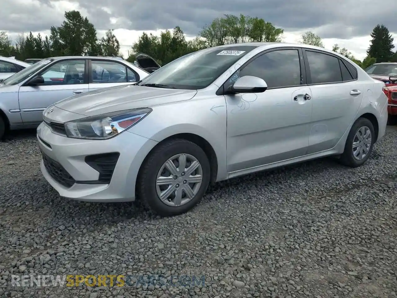 1 Photograph of a damaged car 3KPA24AD0ME403660 KIA RIO 2021