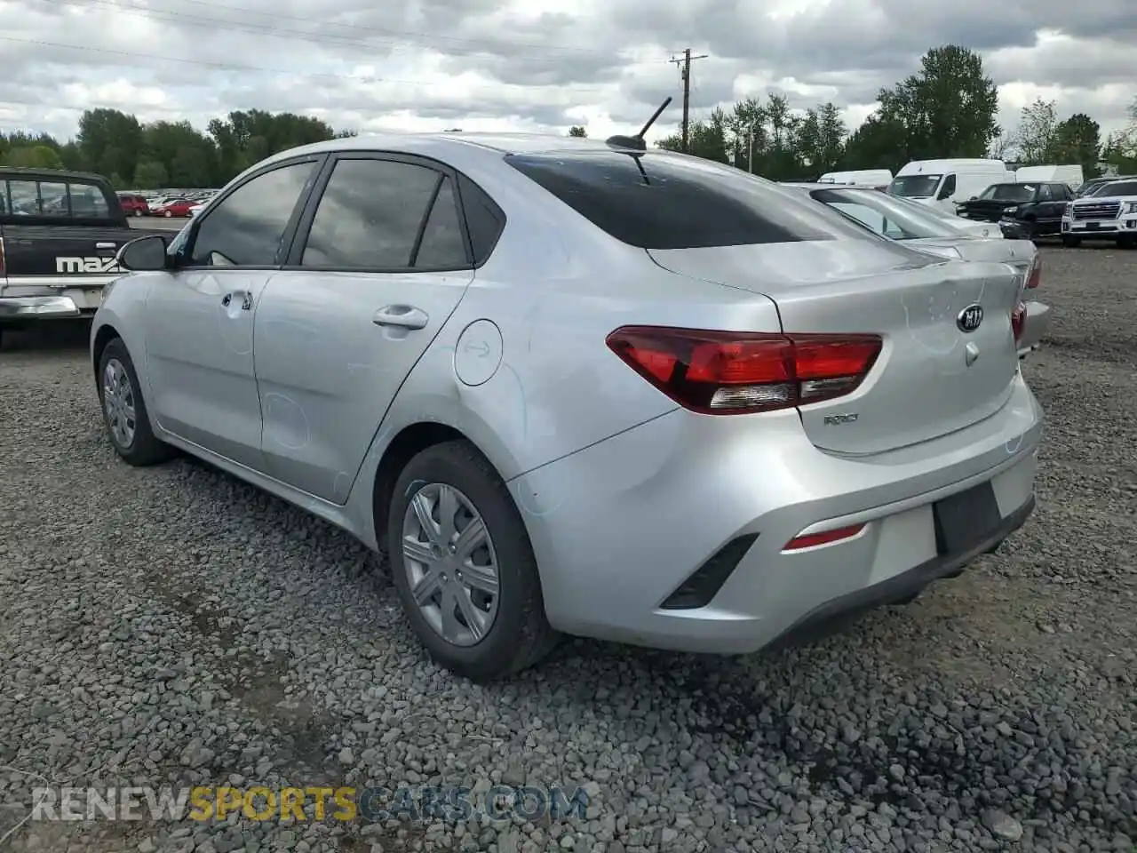 2 Photograph of a damaged car 3KPA24AD0ME403660 KIA RIO 2021