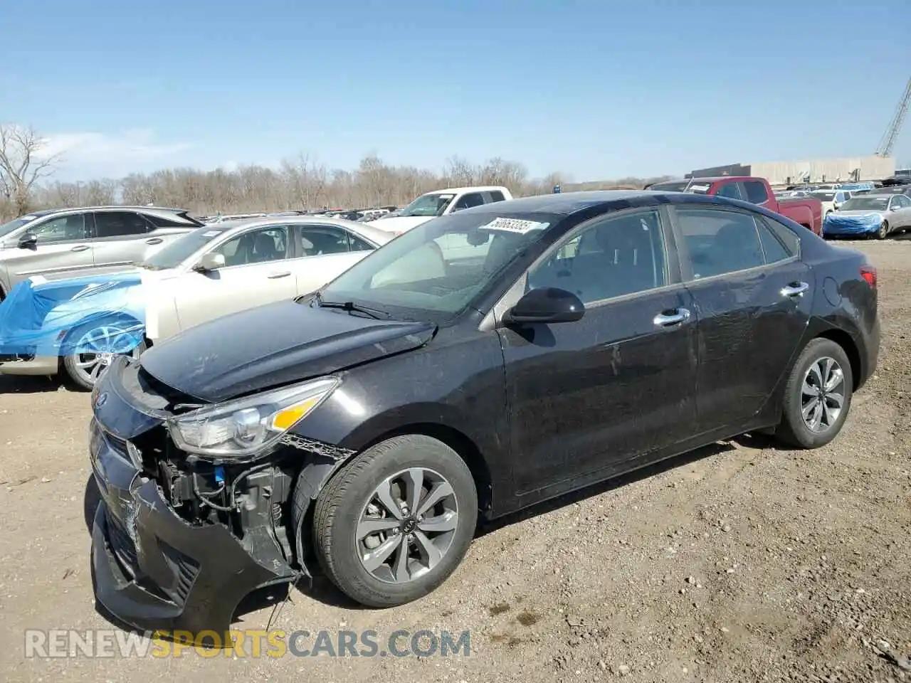 1 Photograph of a damaged car 3KPA24AD0ME415792 KIA RIO 2021