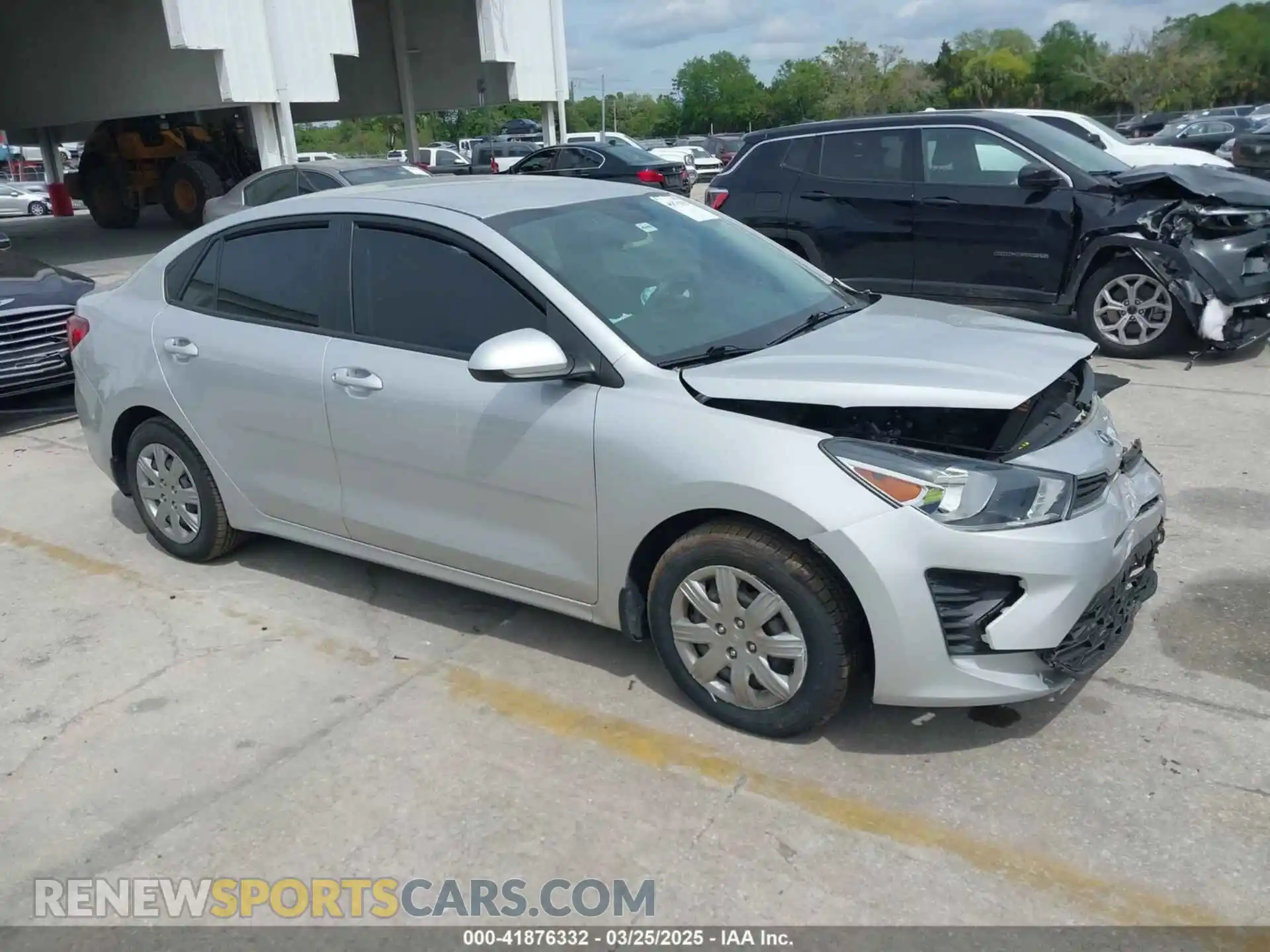 1 Photograph of a damaged car 3KPA24AD1ME372886 KIA RIO 2021