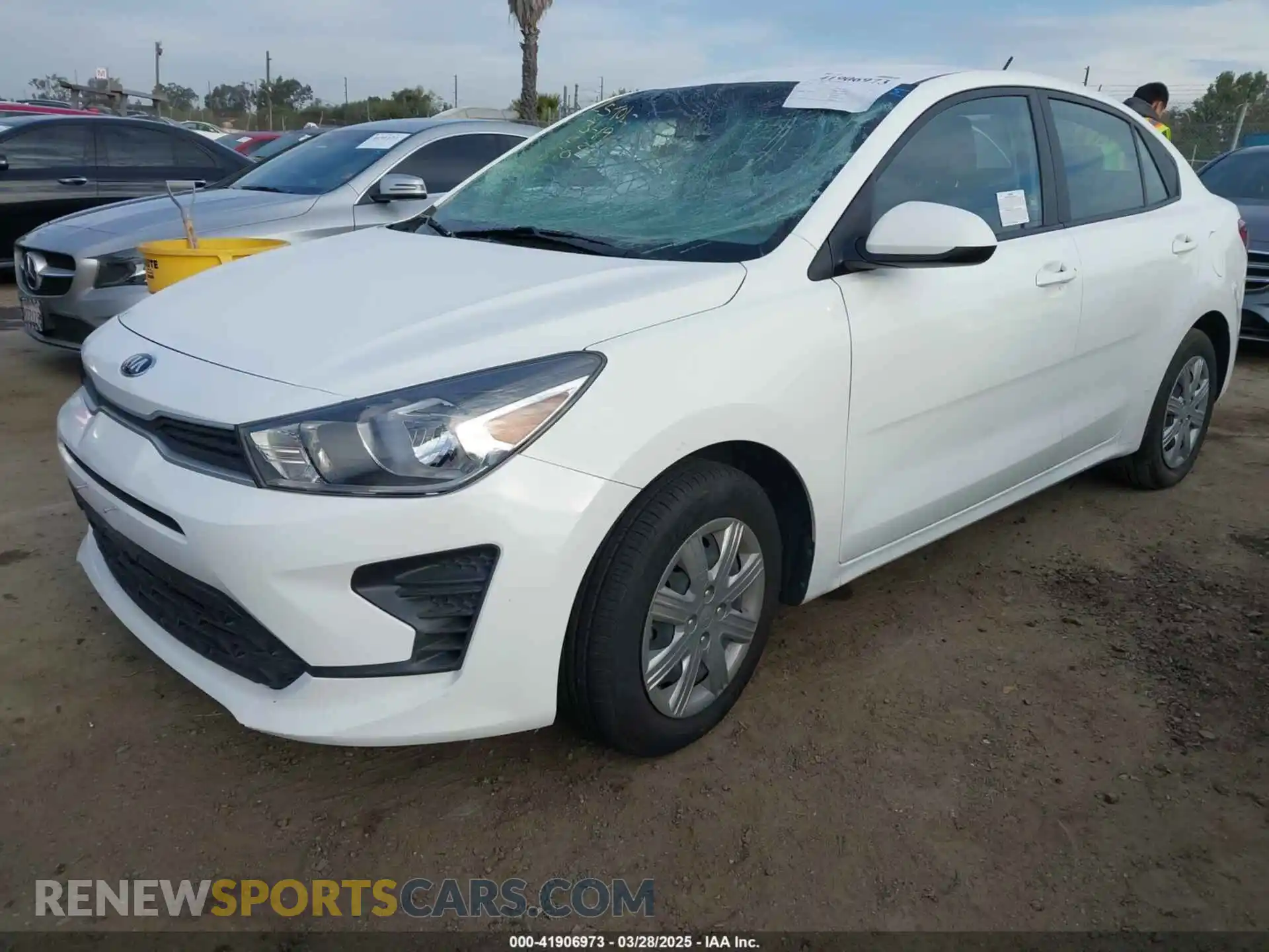 2 Photograph of a damaged car 3KPA24AD2ME367504 KIA RIO 2021