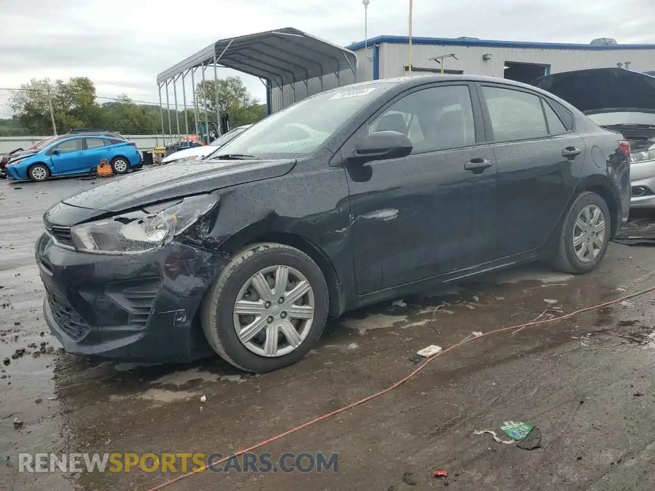 1 Photograph of a damaged car 3KPA24AD2ME378406 KIA RIO 2021