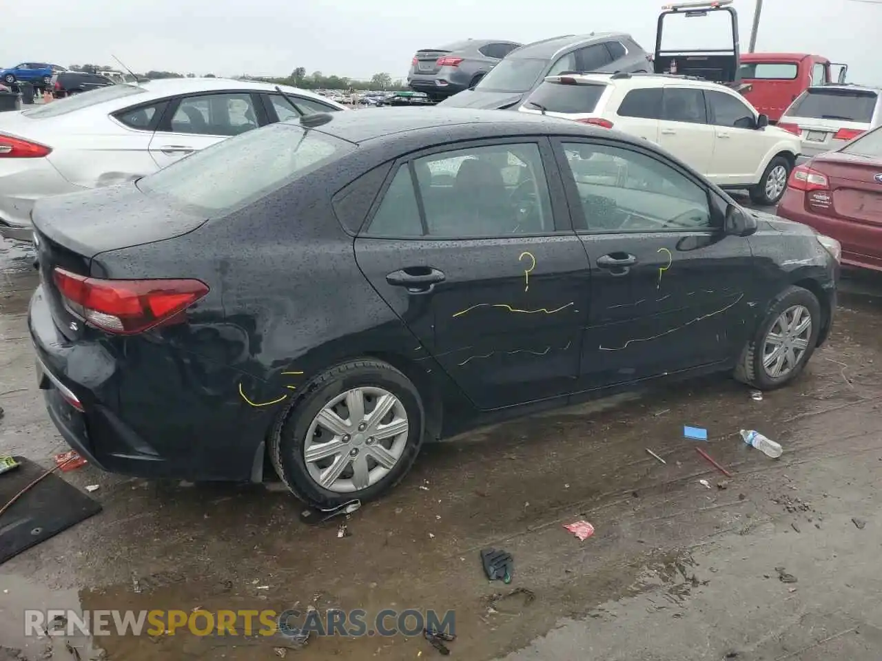 3 Photograph of a damaged car 3KPA24AD2ME378406 KIA RIO 2021