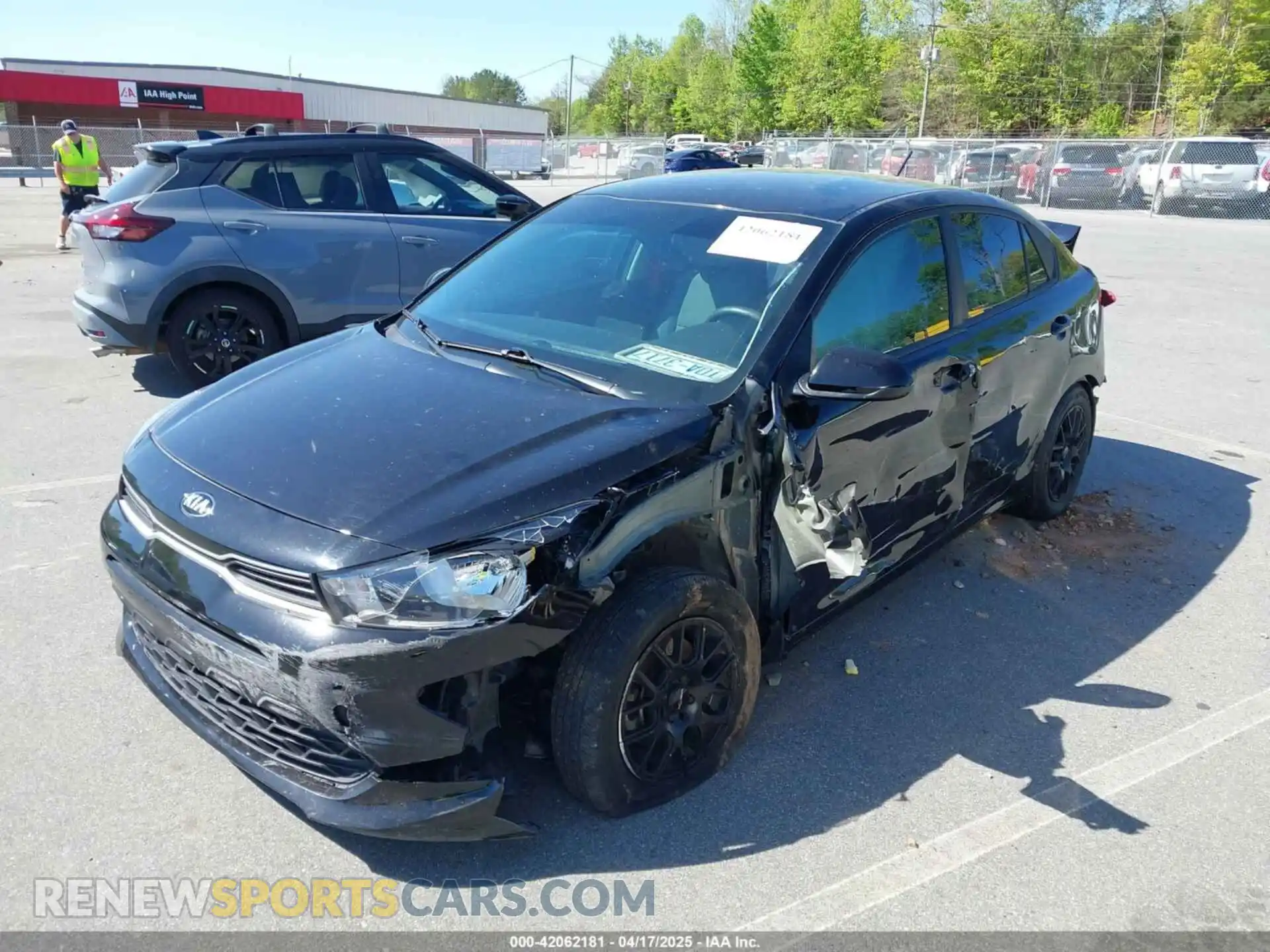 2 Photograph of a damaged car 3KPA24AD2ME397666 KIA RIO 2021