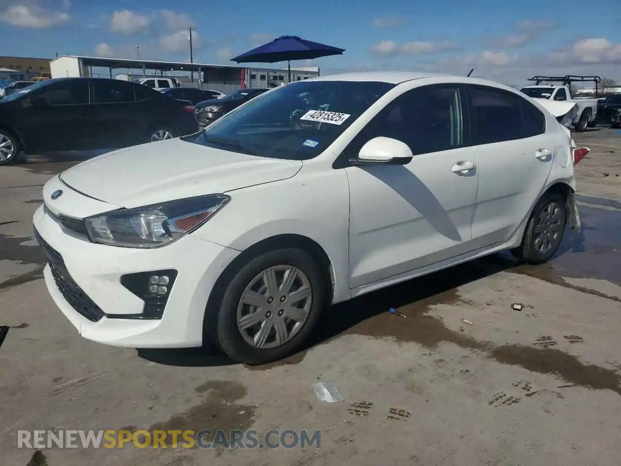 1 Photograph of a damaged car 3KPA24AD3ME378902 KIA RIO 2021
