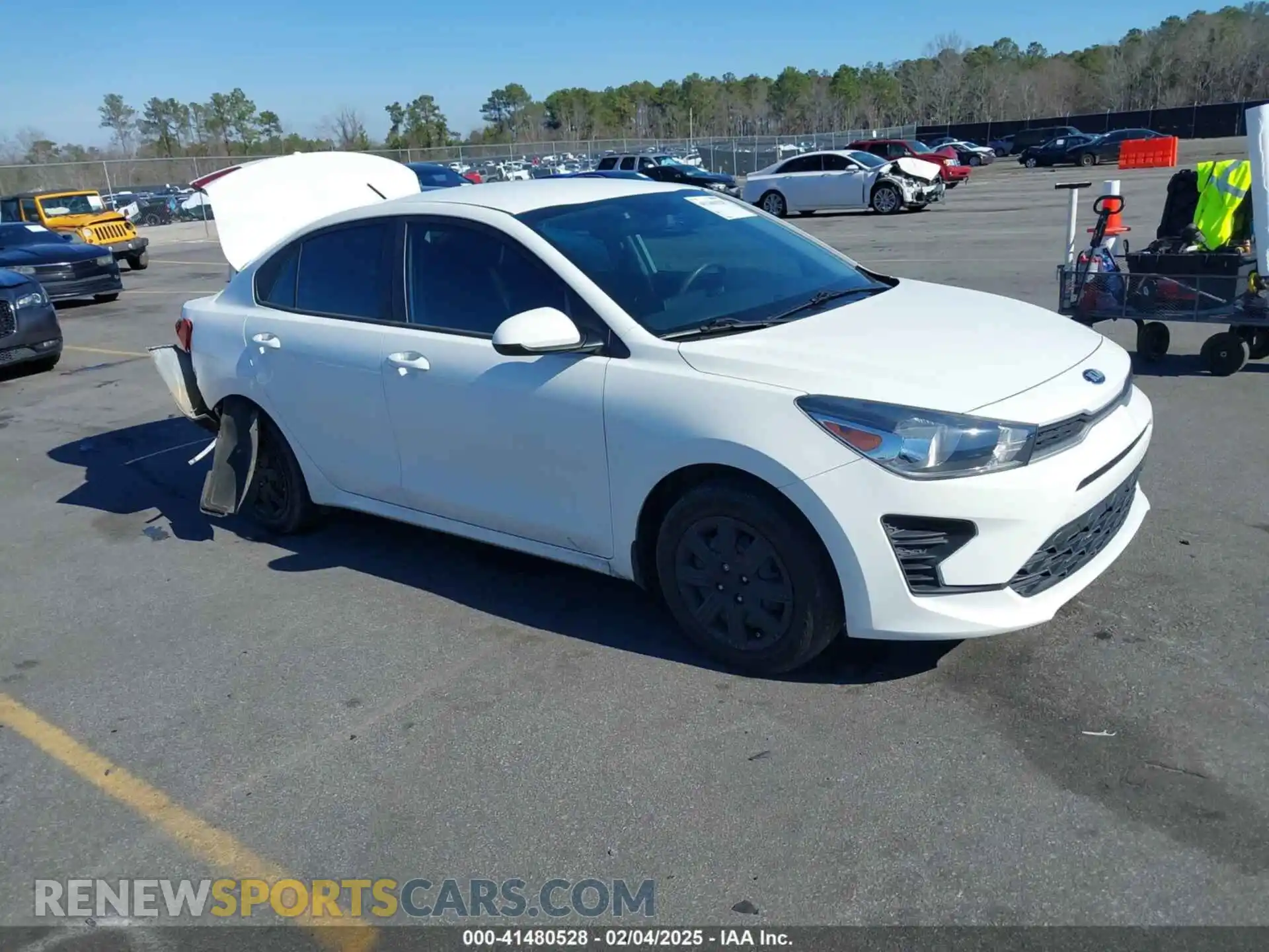 1 Photograph of a damaged car 3KPA24AD3ME387969 KIA RIO 2021