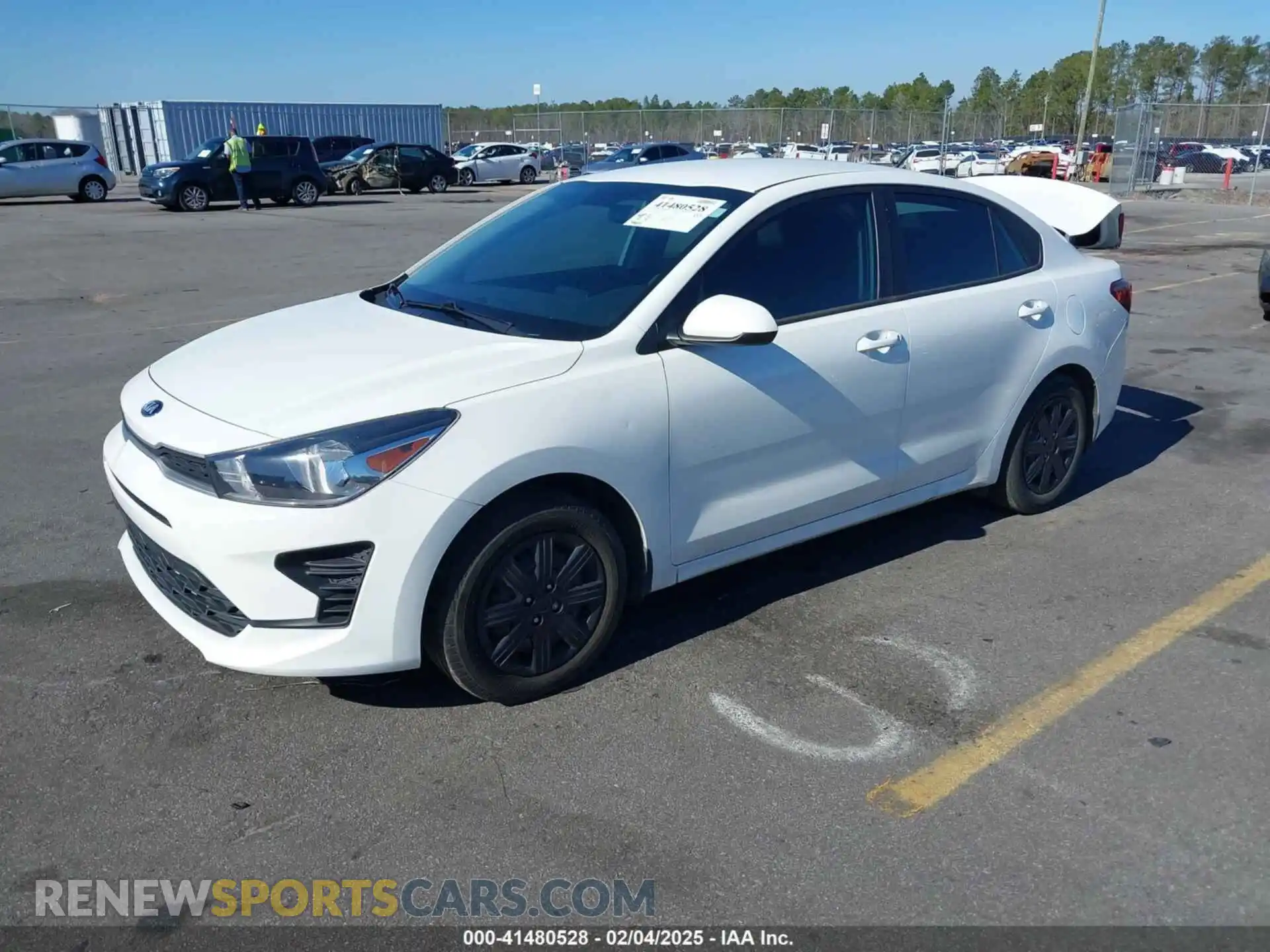 2 Photograph of a damaged car 3KPA24AD3ME387969 KIA RIO 2021