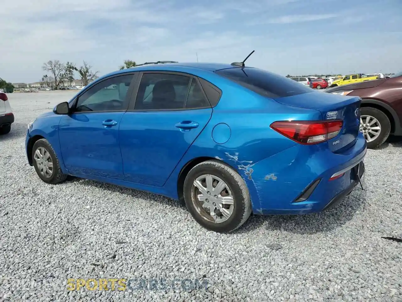 2 Photograph of a damaged car 3KPA24AD3ME395280 KIA RIO 2021
