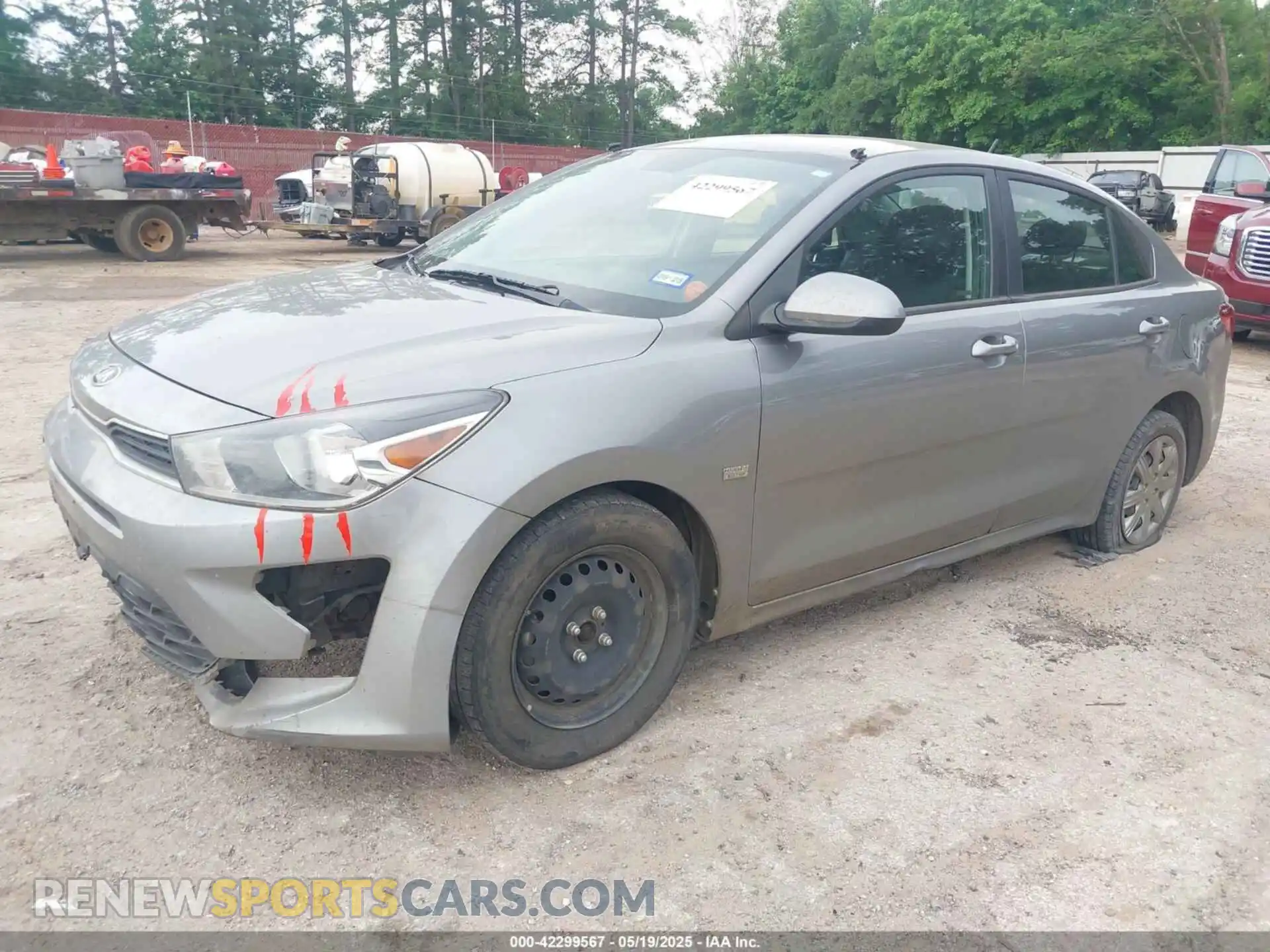 2 Photograph of a damaged car 3KPA24AD3ME405709 KIA RIO 2021