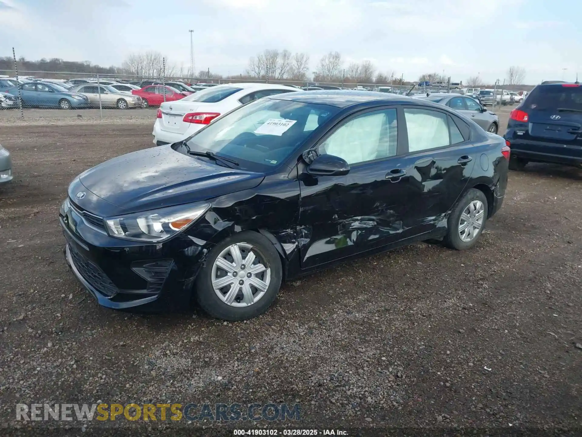 2 Photograph of a damaged car 3KPA24AD3ME430657 KIA RIO 2021