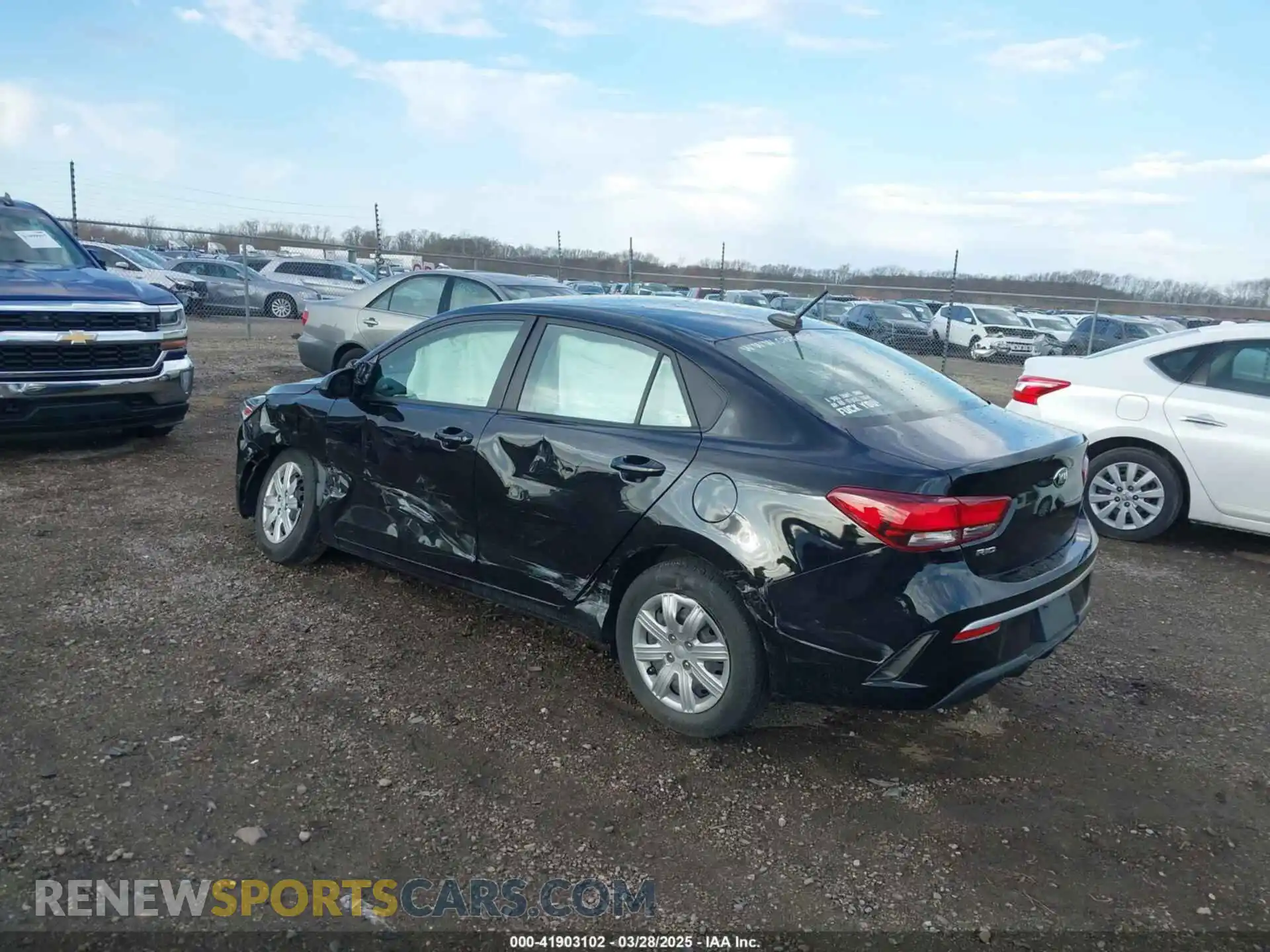 3 Photograph of a damaged car 3KPA24AD3ME430657 KIA RIO 2021