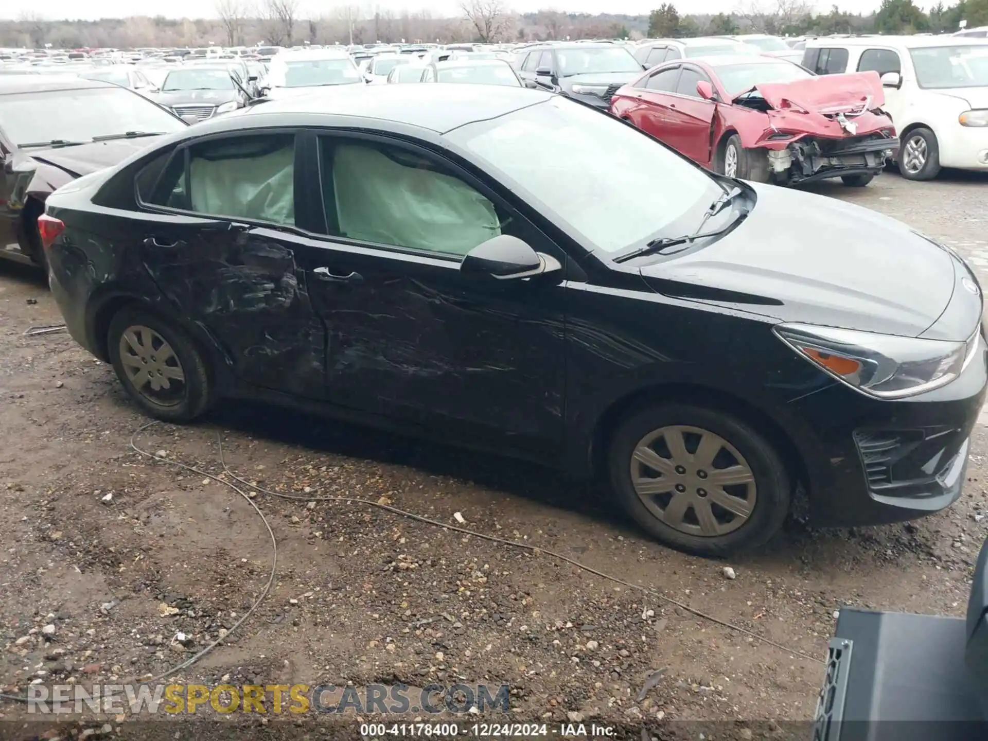 1 Photograph of a damaged car 3KPA24AD4ME364944 KIA RIO 2021