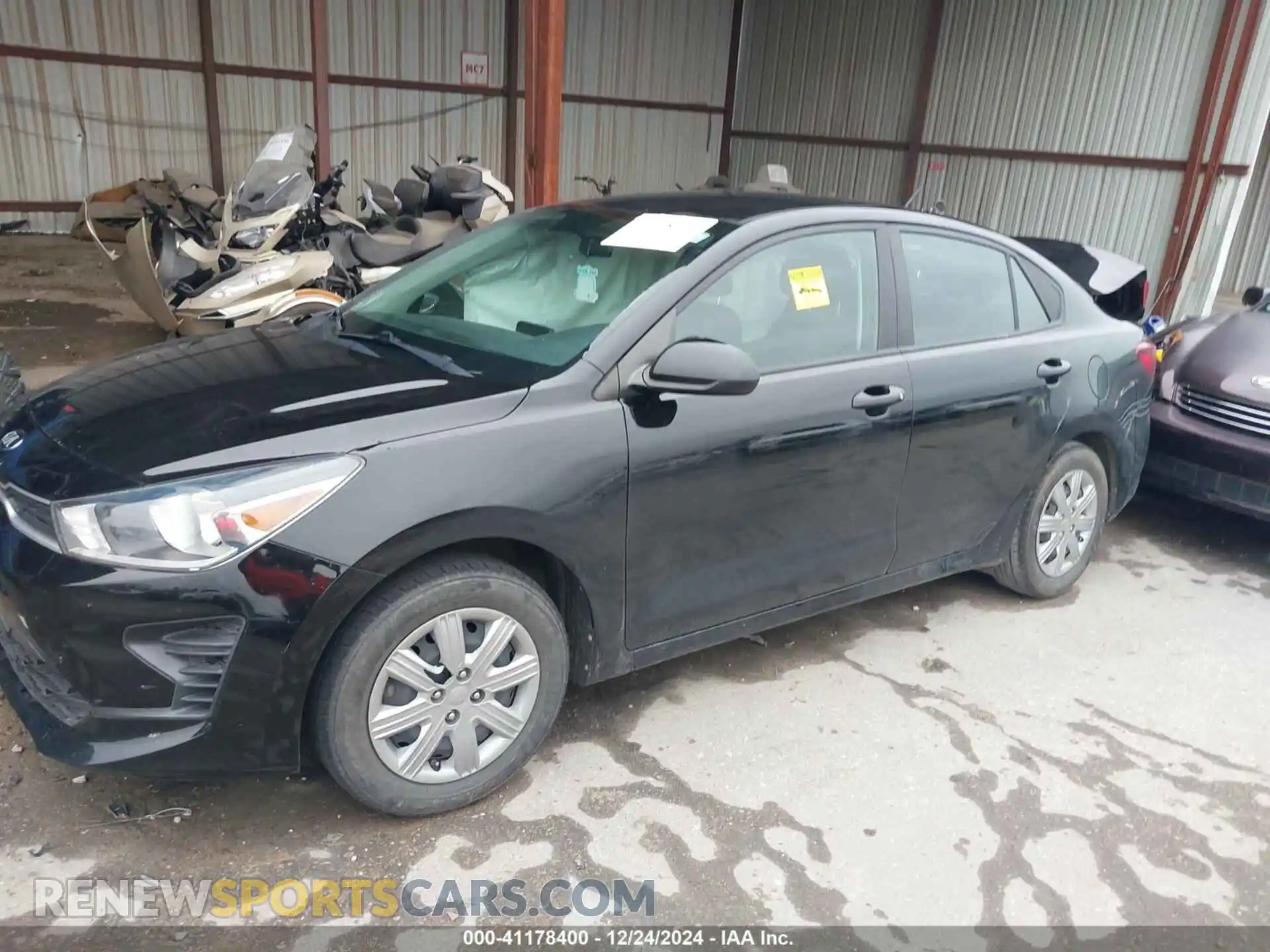 2 Photograph of a damaged car 3KPA24AD4ME364944 KIA RIO 2021