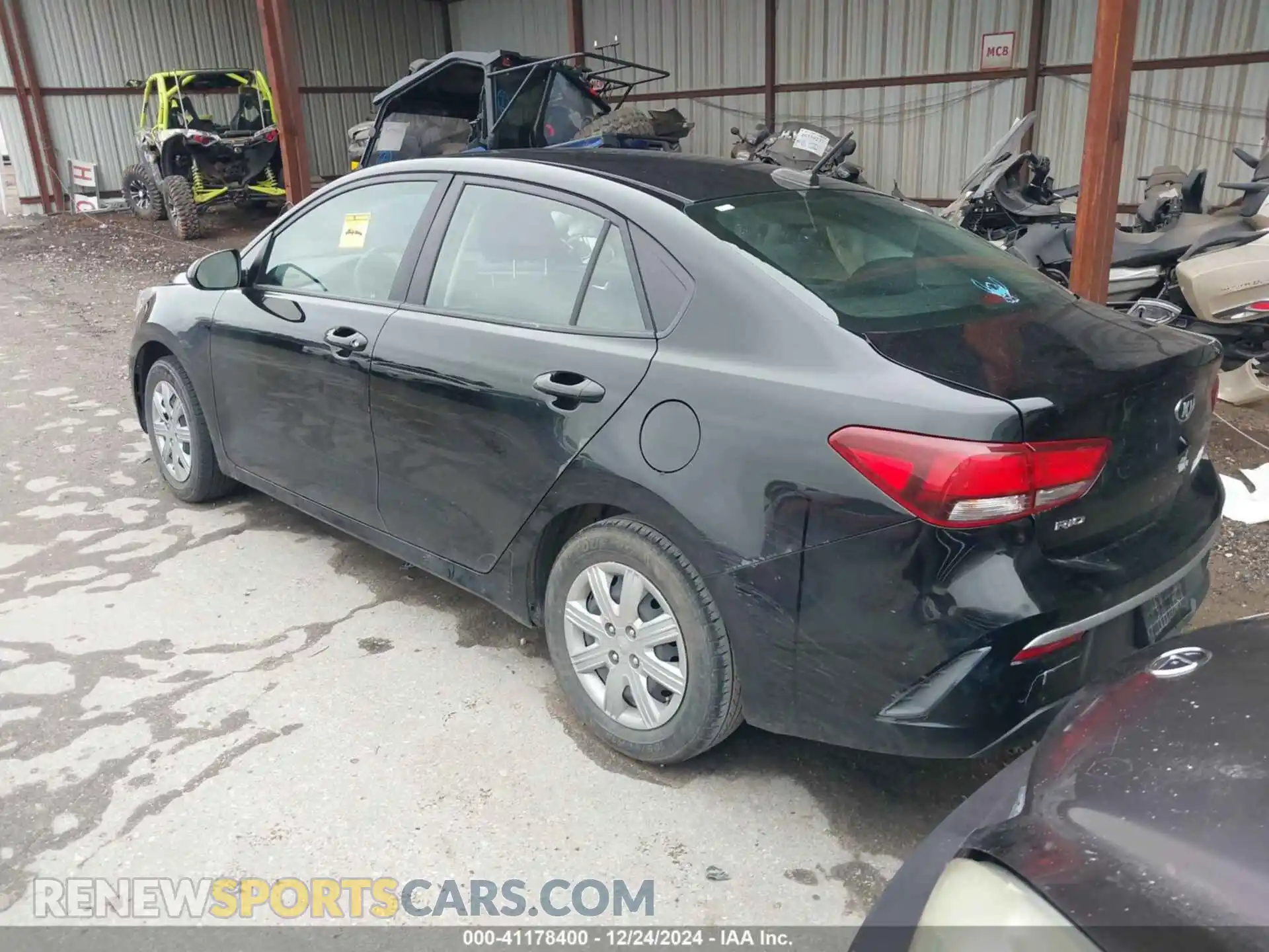 3 Photograph of a damaged car 3KPA24AD4ME364944 KIA RIO 2021