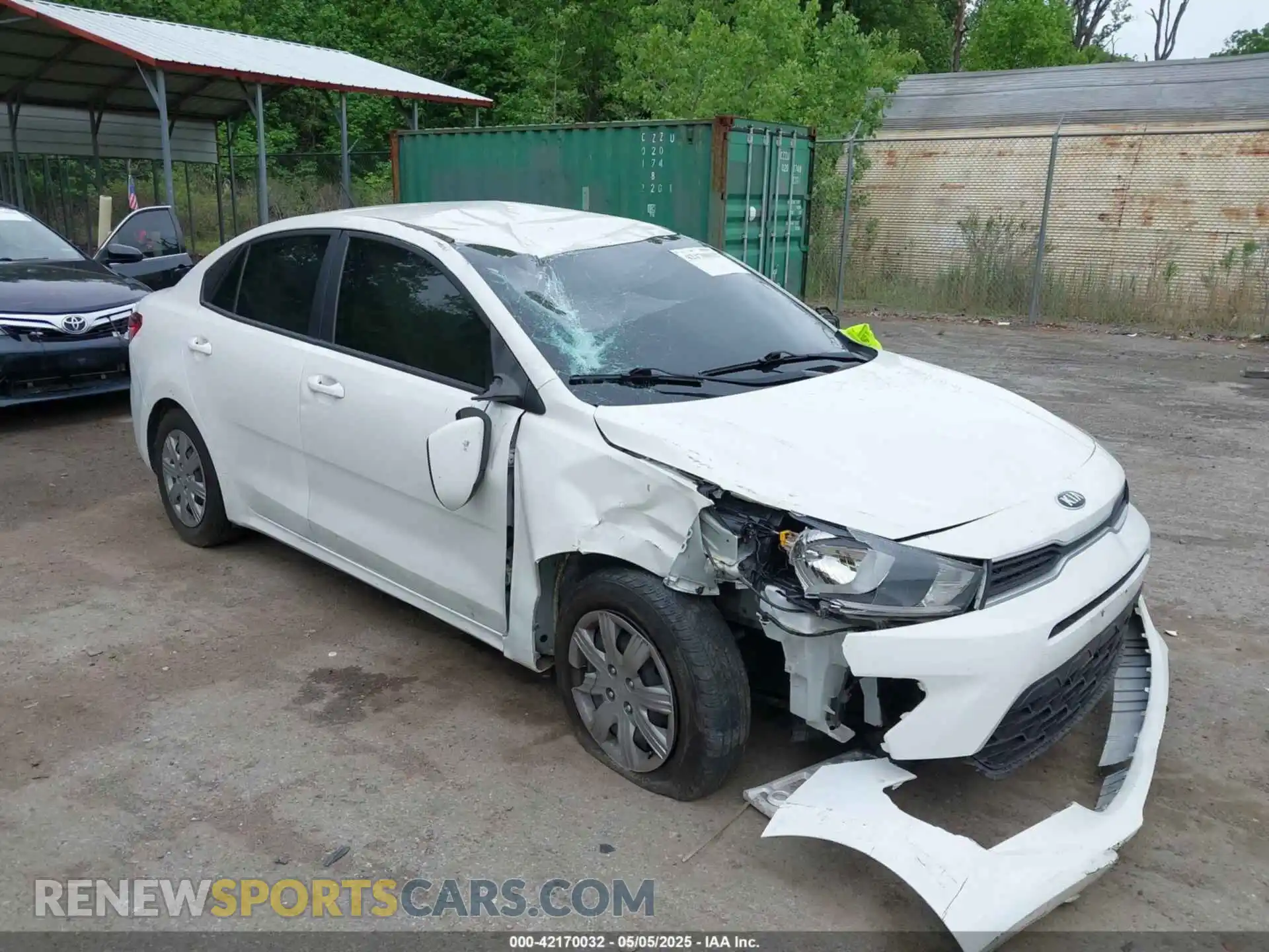 1 Photograph of a damaged car 3KPA24AD4ME369433 KIA RIO 2021
