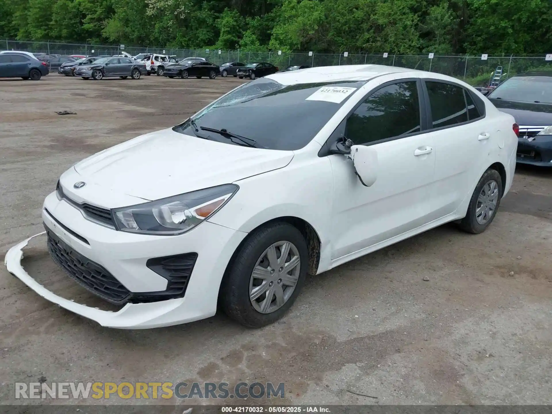 2 Photograph of a damaged car 3KPA24AD4ME369433 KIA RIO 2021