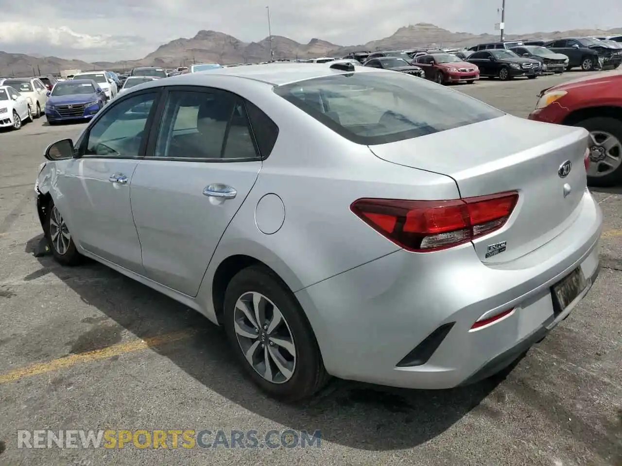 2 Photograph of a damaged car 3KPA24AD4ME386295 KIA RIO 2021