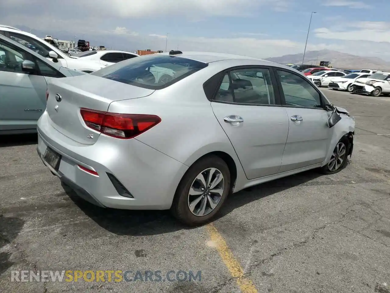 3 Photograph of a damaged car 3KPA24AD4ME386295 KIA RIO 2021