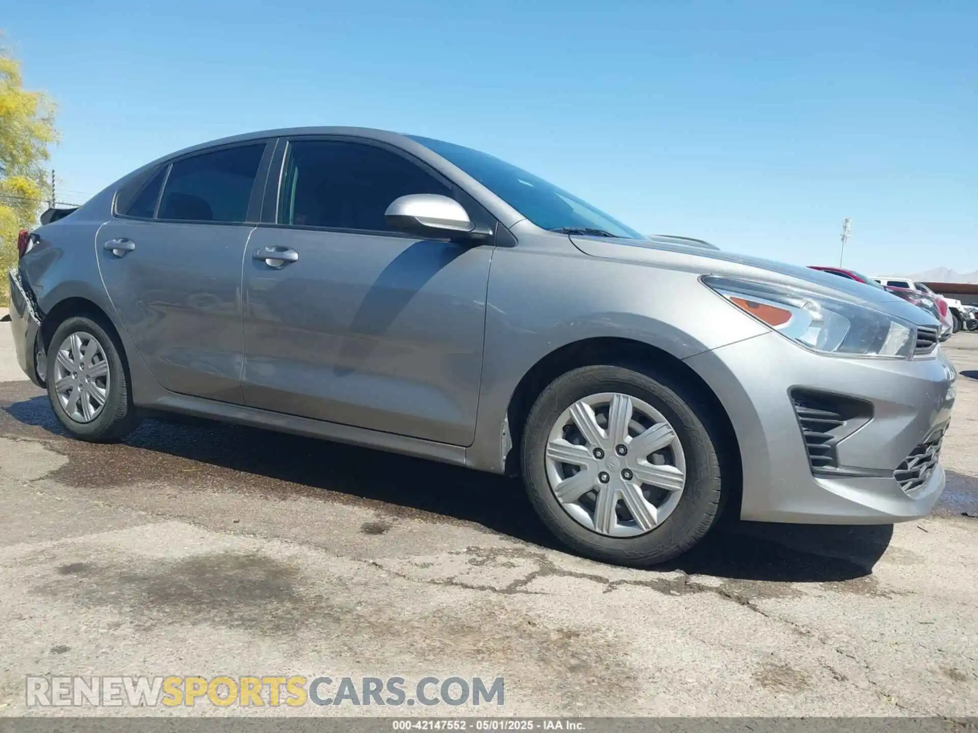 1 Photograph of a damaged car 3KPA24AD4ME391173 KIA RIO 2021