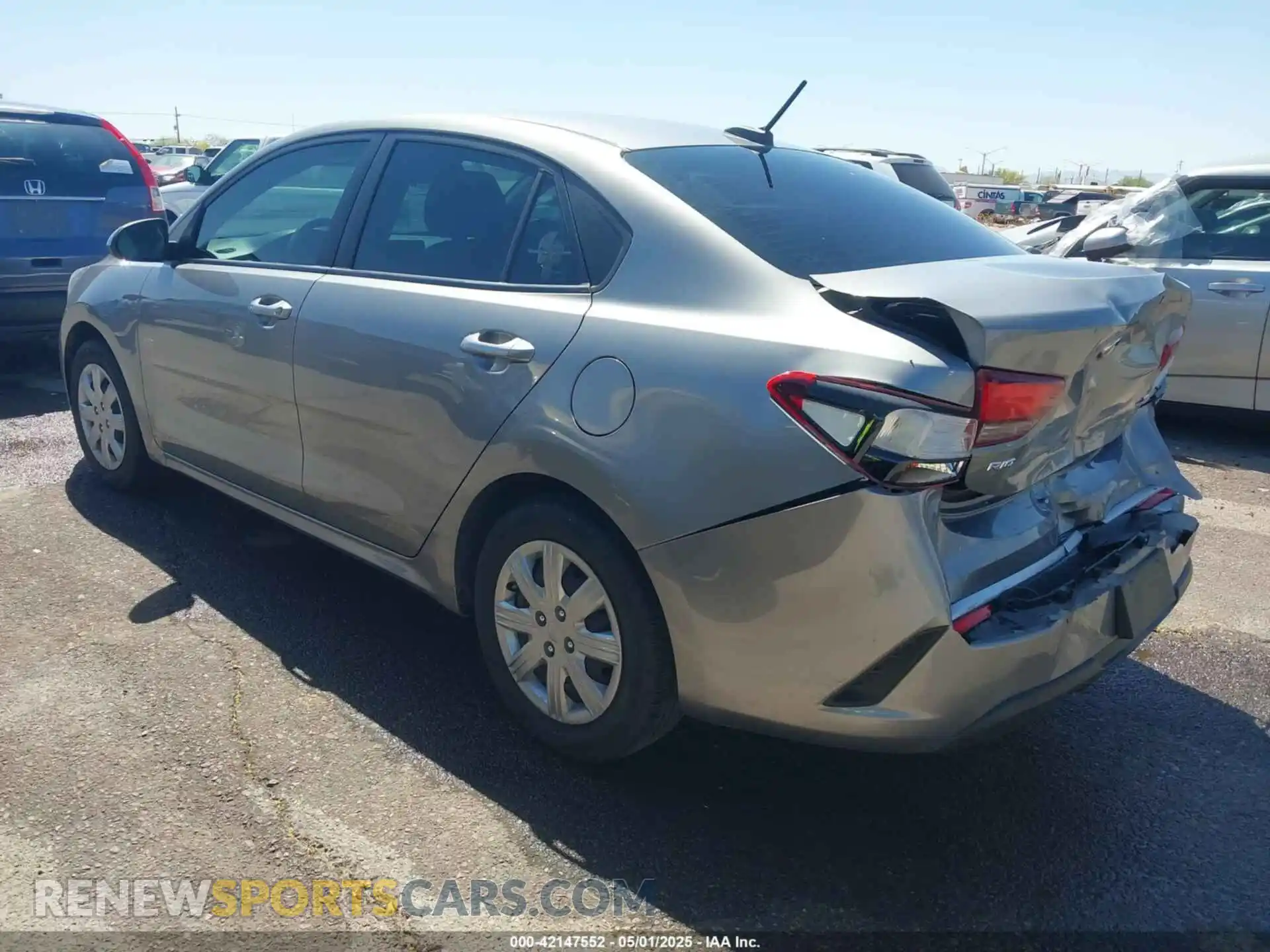 3 Photograph of a damaged car 3KPA24AD4ME391173 KIA RIO 2021