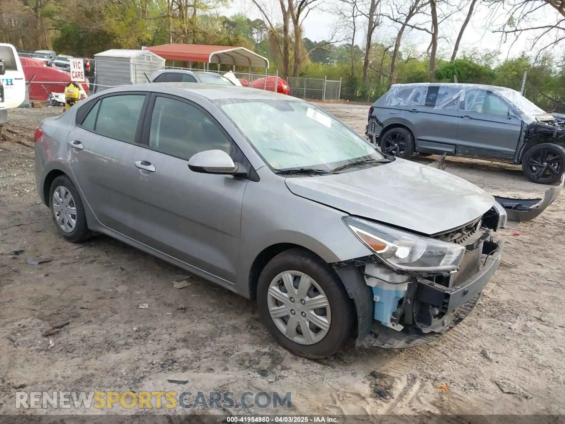 1 Photograph of a damaged car 3KPA24AD4ME401166 KIA RIO 2021
