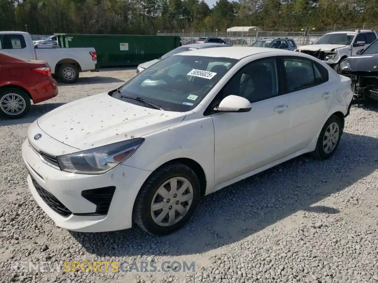 1 Photograph of a damaged car 3KPA24AD5ME363091 KIA RIO 2021