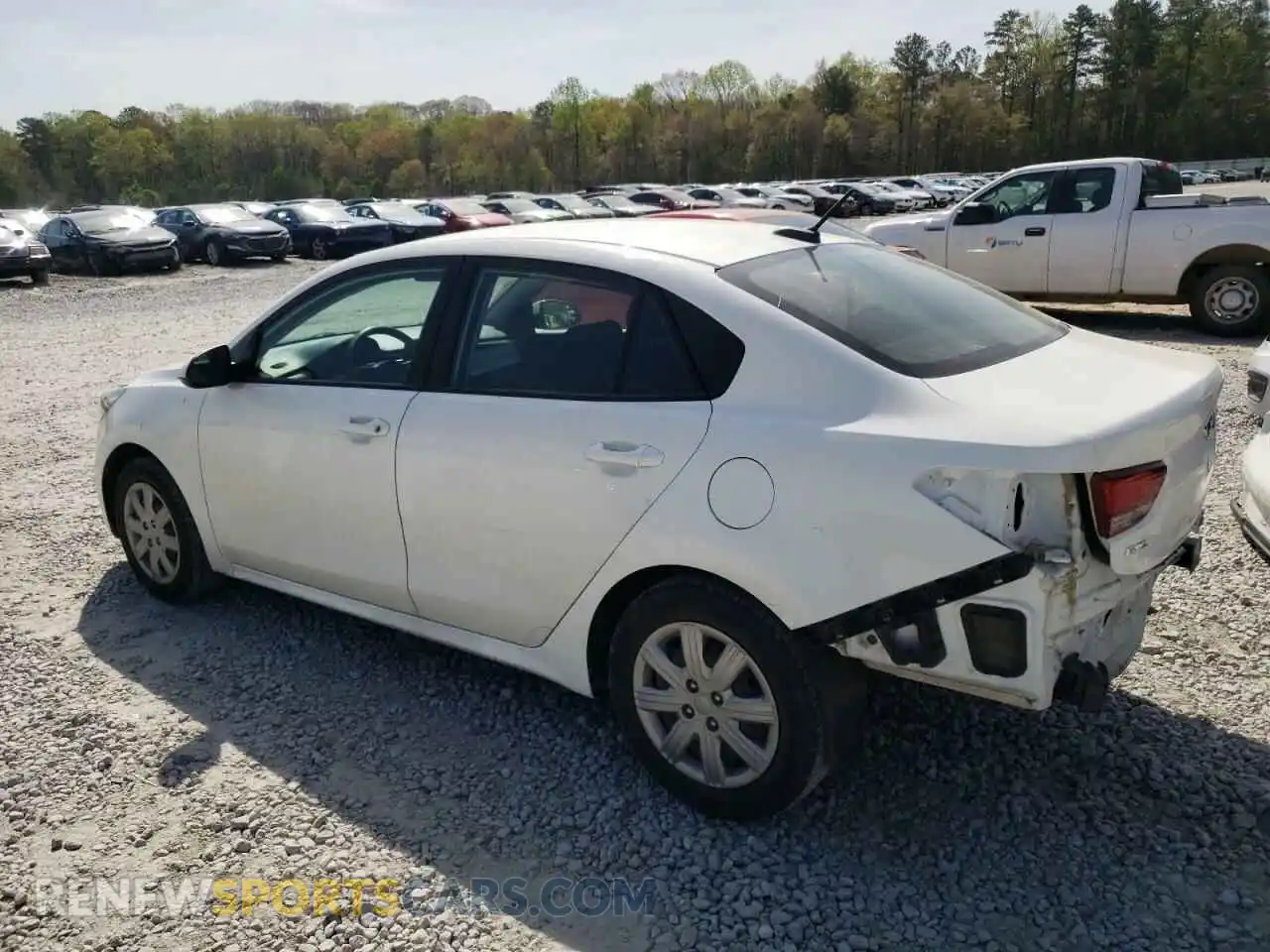 2 Photograph of a damaged car 3KPA24AD5ME363091 KIA RIO 2021