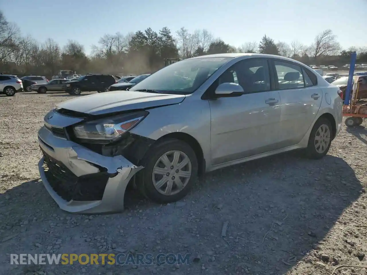 1 Photograph of a damaged car 3KPA24AD5ME397693 KIA RIO 2021
