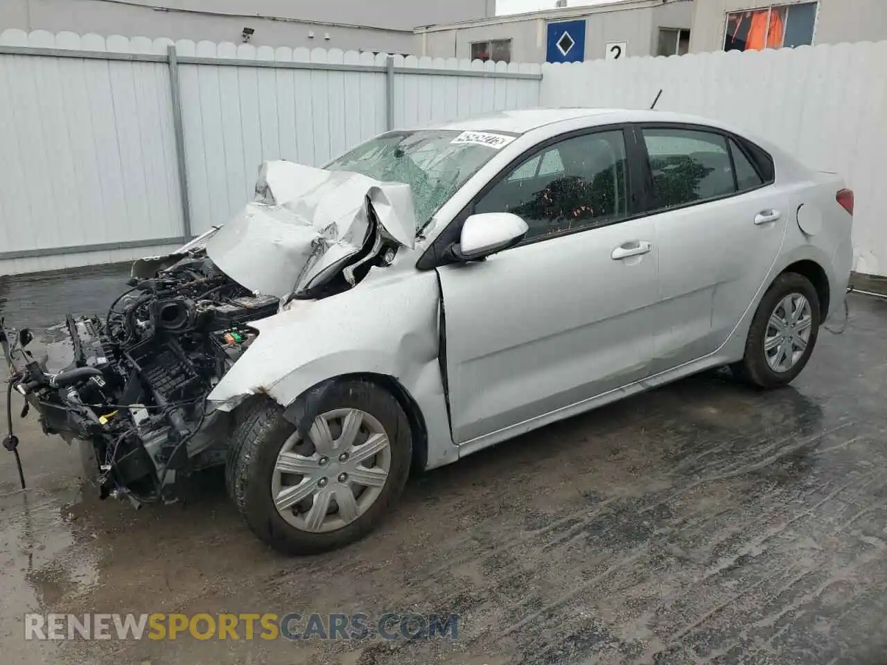 1 Photograph of a damaged car 3KPA24AD5ME406232 KIA RIO 2021
