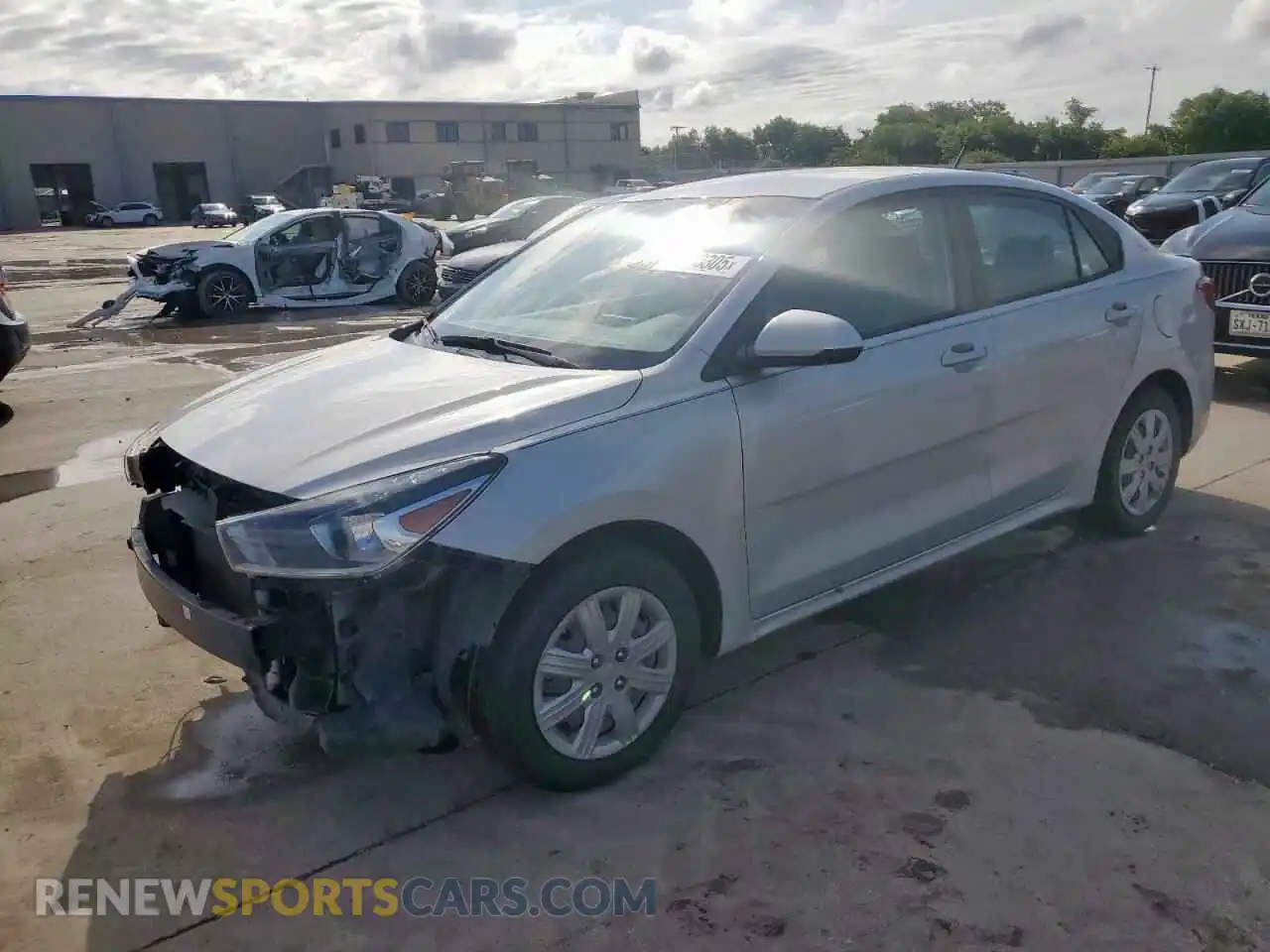 1 Photograph of a damaged car 3KPA24AD6ME412492 KIA RIO 2021