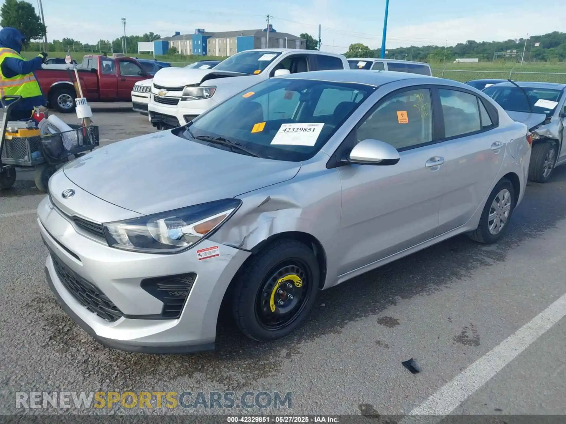 2 Photograph of a damaged car 3KPA24AD7ME422612 KIA RIO 2021