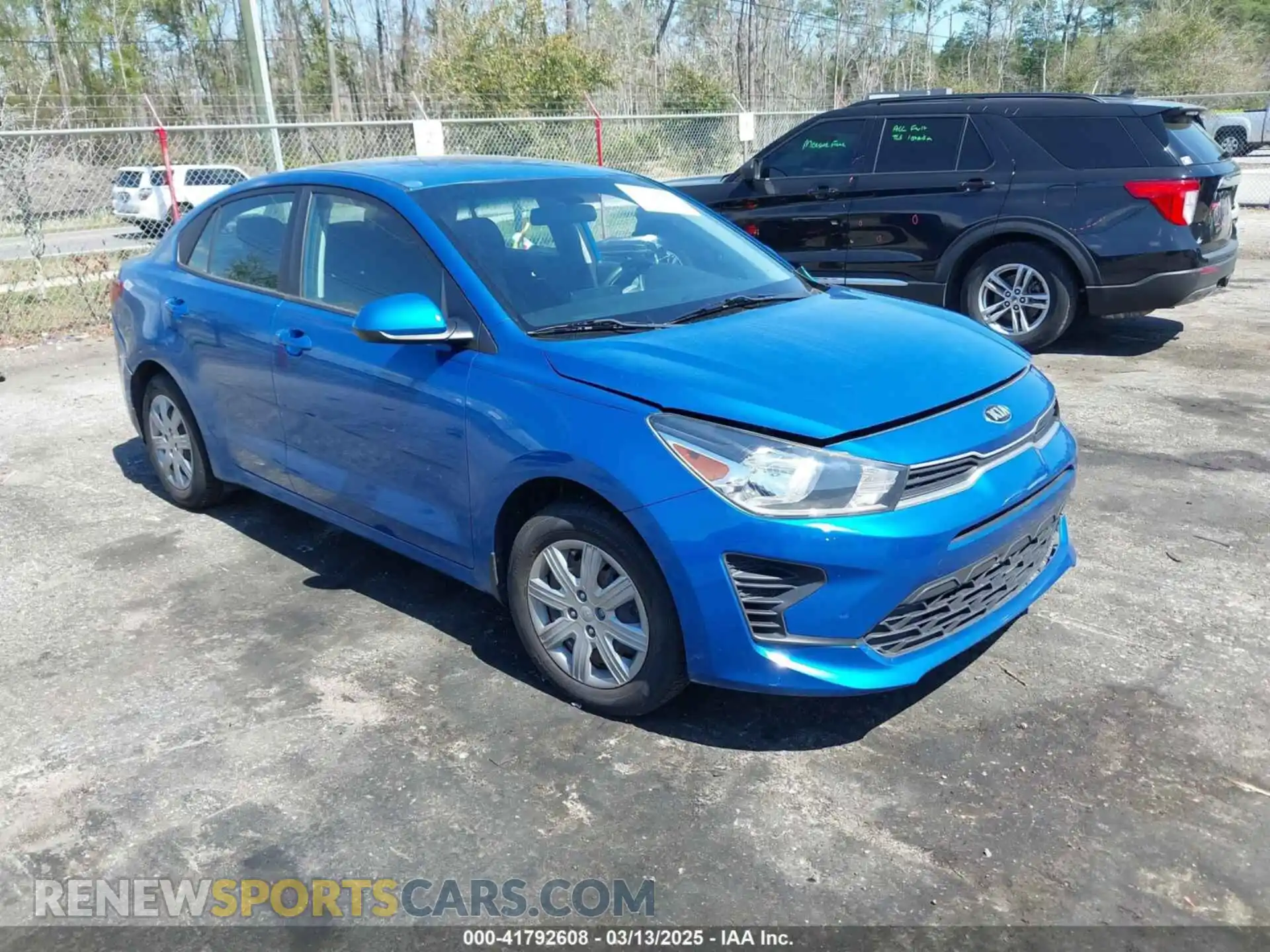 1 Photograph of a damaged car 3KPA24AD7ME430595 KIA RIO 2021