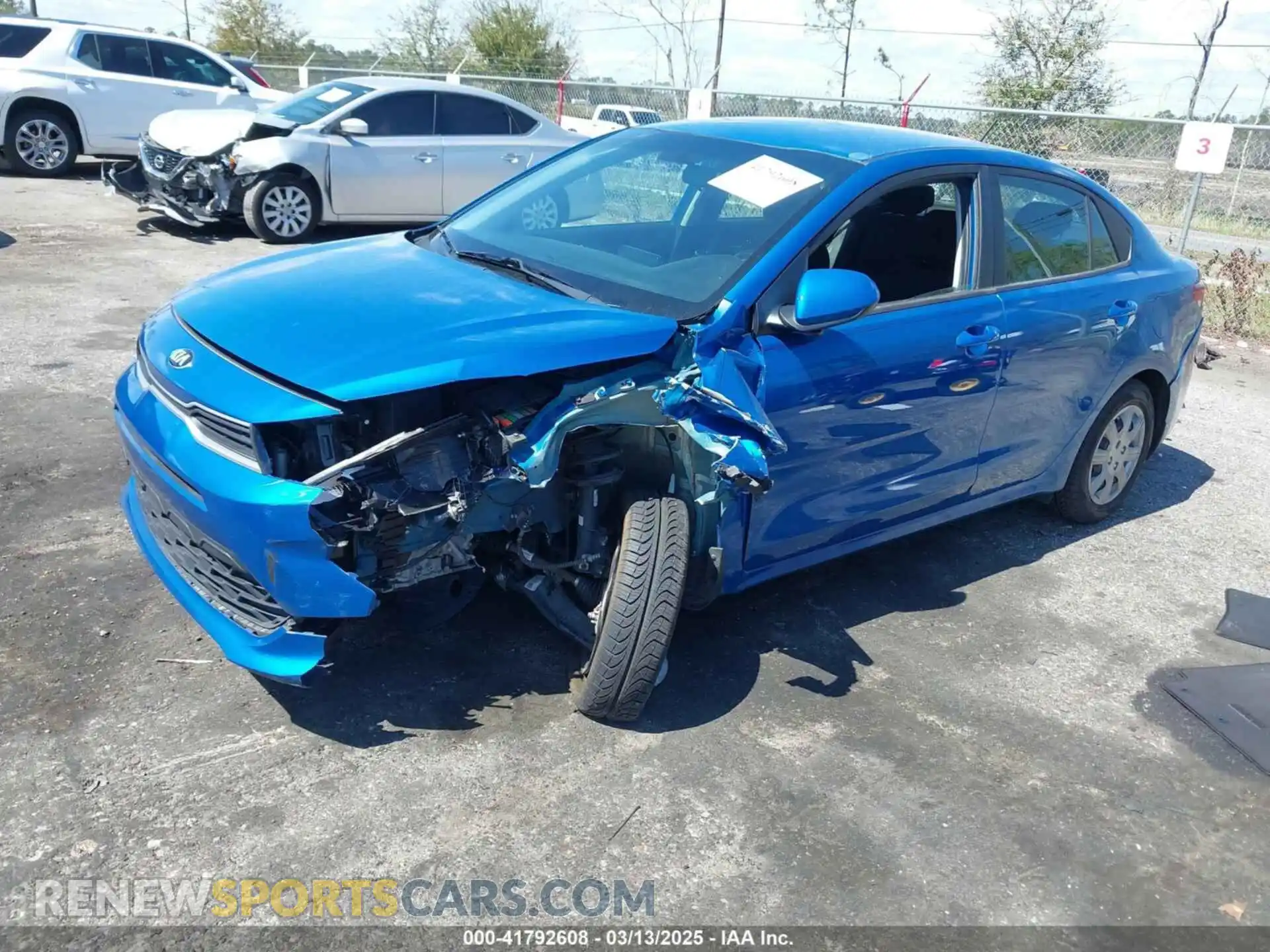 2 Photograph of a damaged car 3KPA24AD7ME430595 KIA RIO 2021