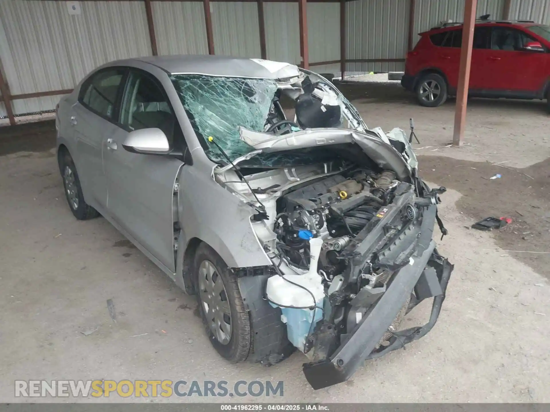 1 Photograph of a damaged car 3KPA24AD8ME369810 KIA RIO 2021