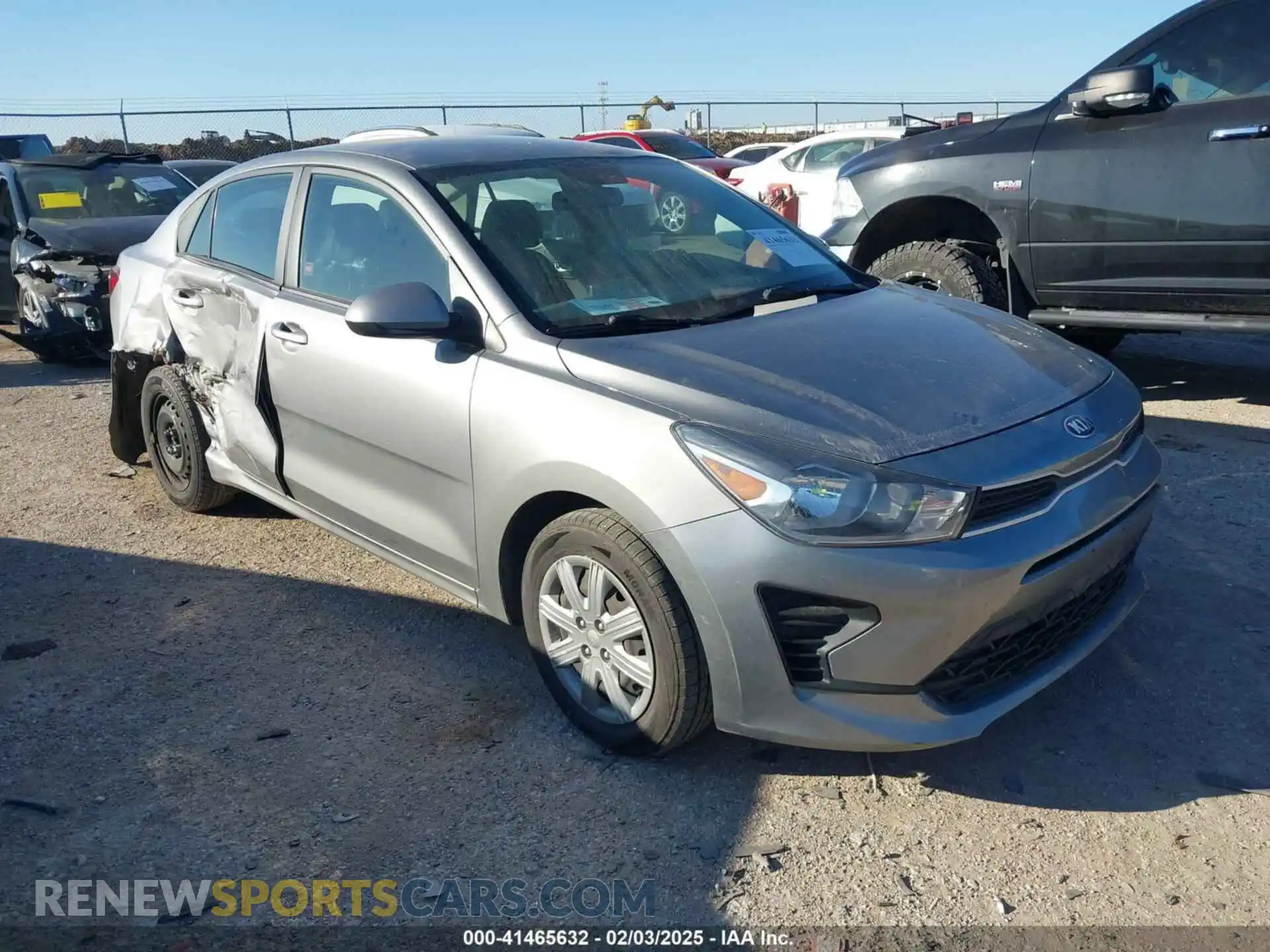 1 Photograph of a damaged car 3KPA24AD8ME377938 KIA RIO 2021