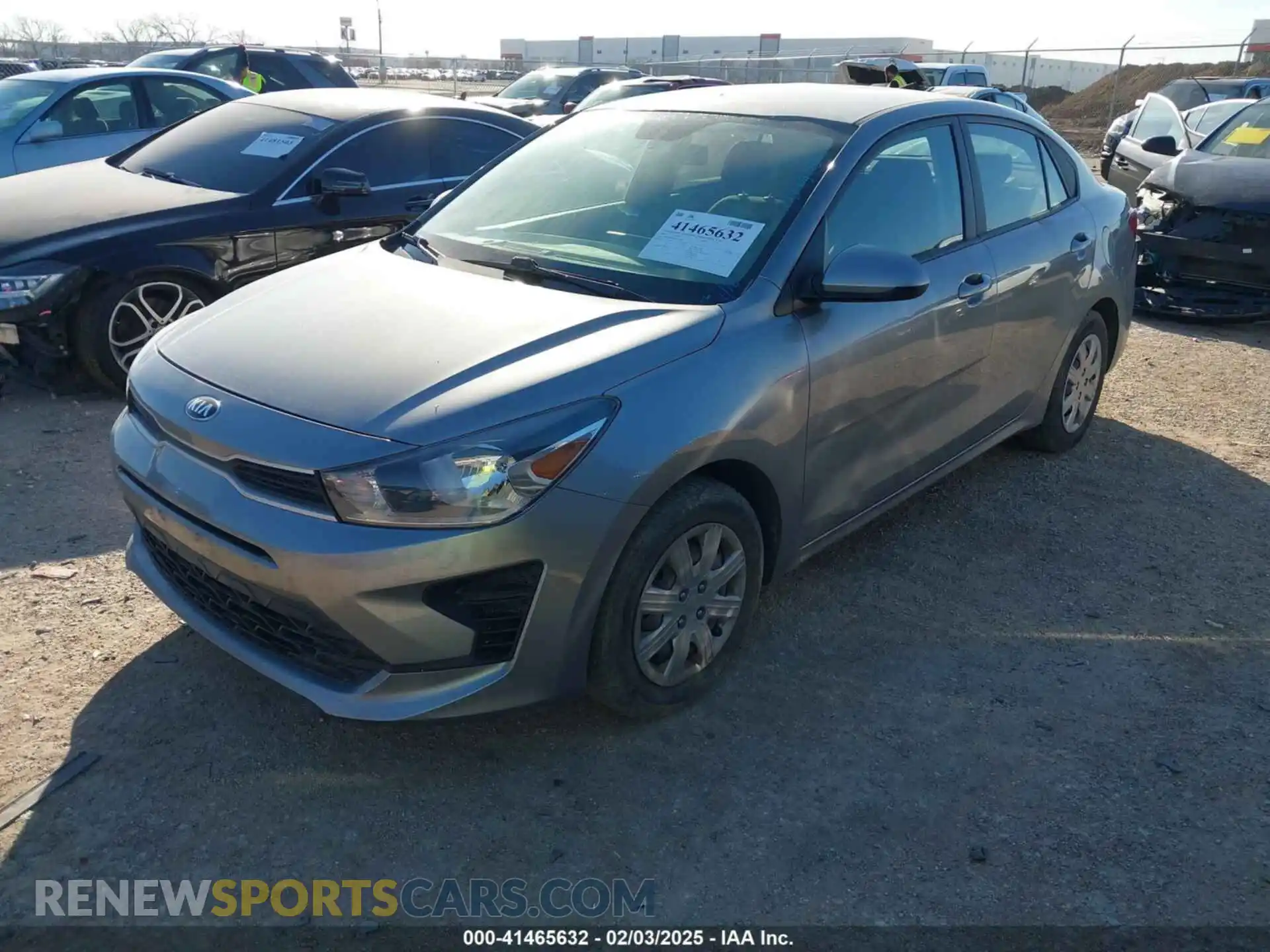 2 Photograph of a damaged car 3KPA24AD8ME377938 KIA RIO 2021