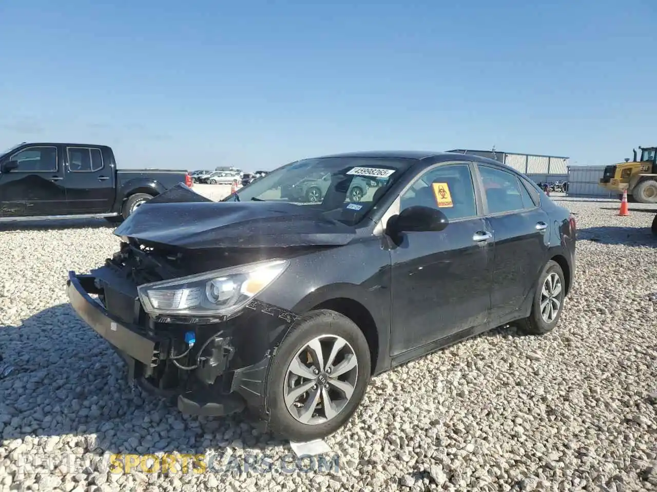 1 Photograph of a damaged car 3KPA24AD8ME380791 KIA RIO 2021