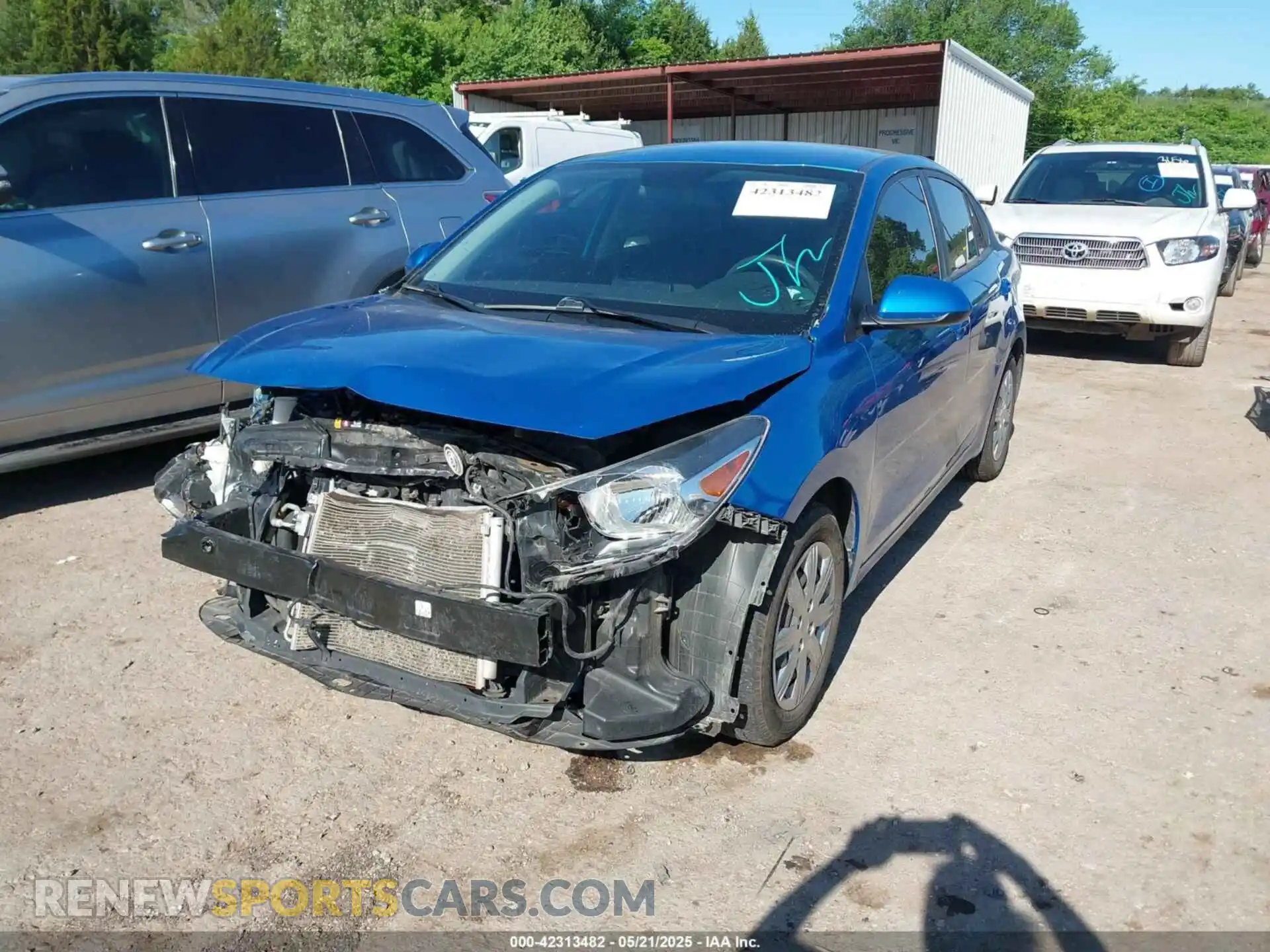 2 Photograph of a damaged car 3KPA24AD8ME387756 KIA RIO 2021