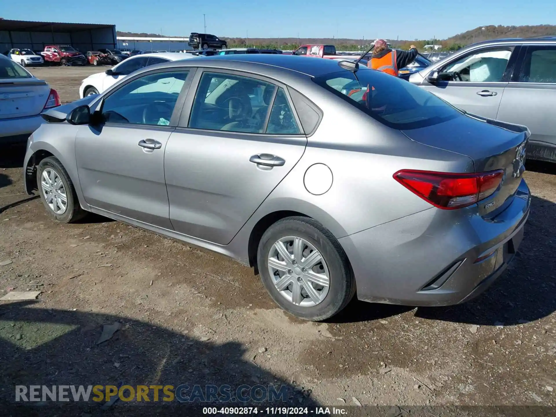 3 Photograph of a damaged car 3KPA24AD9ME392013 KIA RIO 2021
