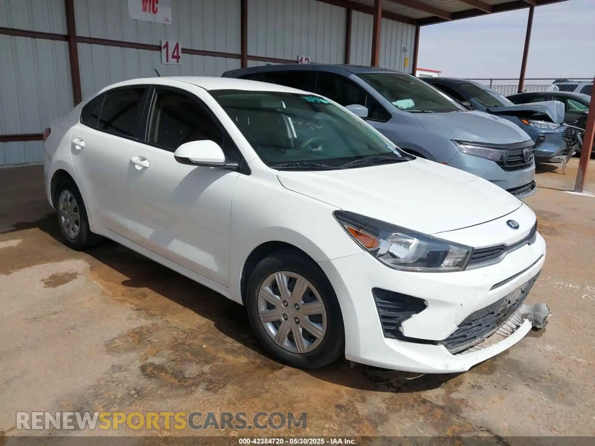 1 Photograph of a damaged car 3KPA24AD9ME400529 KIA RIO 2021